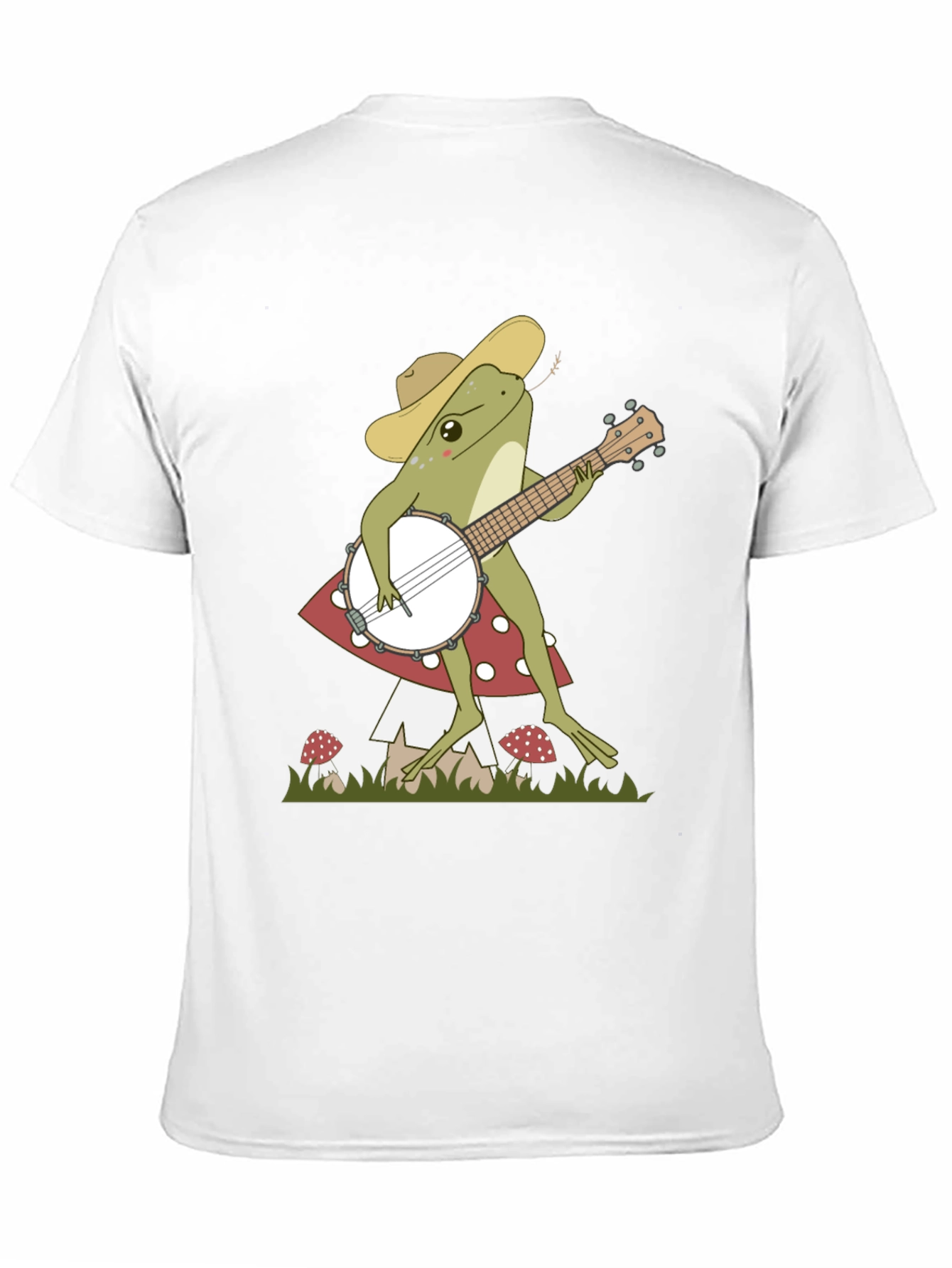 Banjo Frog T-Shirt: Musician Toadstool Tee