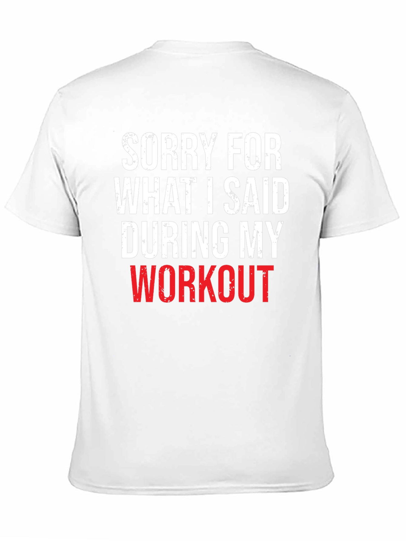 Workout Apology Graphic Tee - Black