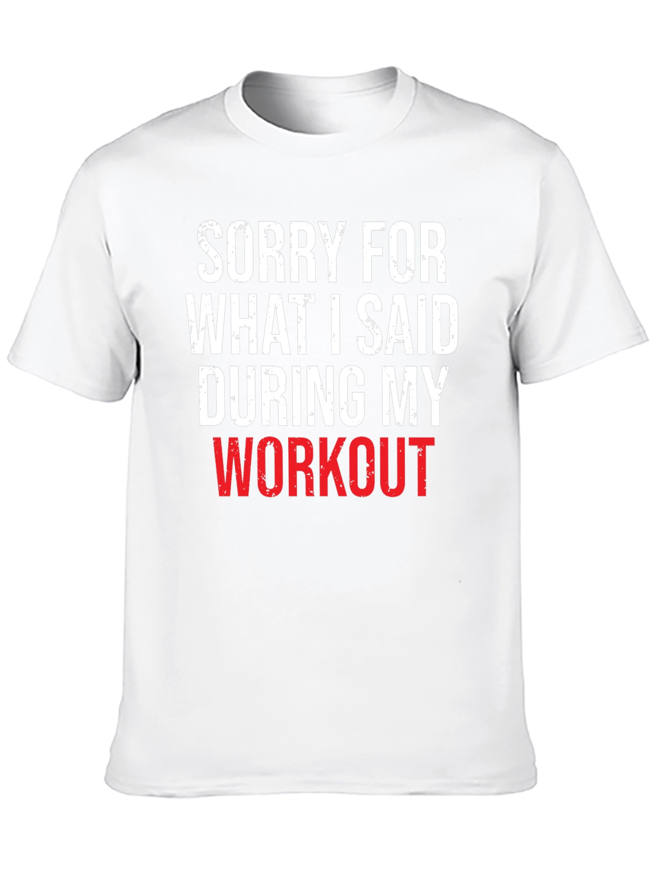 Workout Apology Graphic Tee - Black