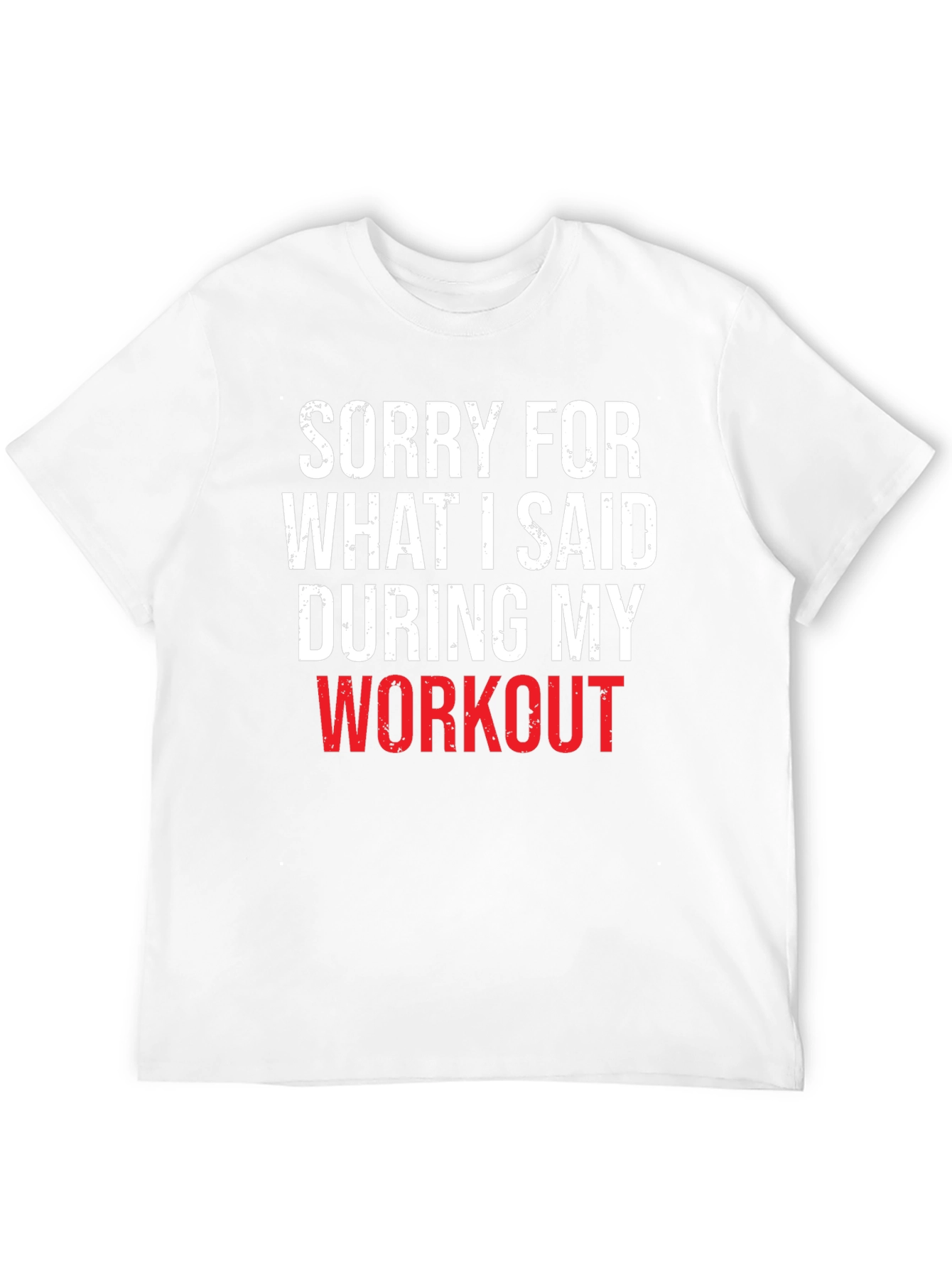 Workout Apology Graphic Tee - Black