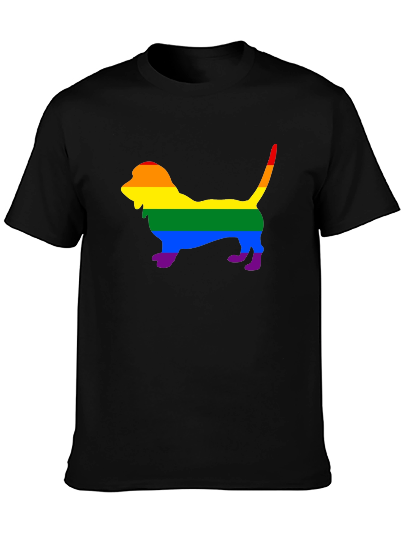 Rainbow Dog Silhouette T-Shirt