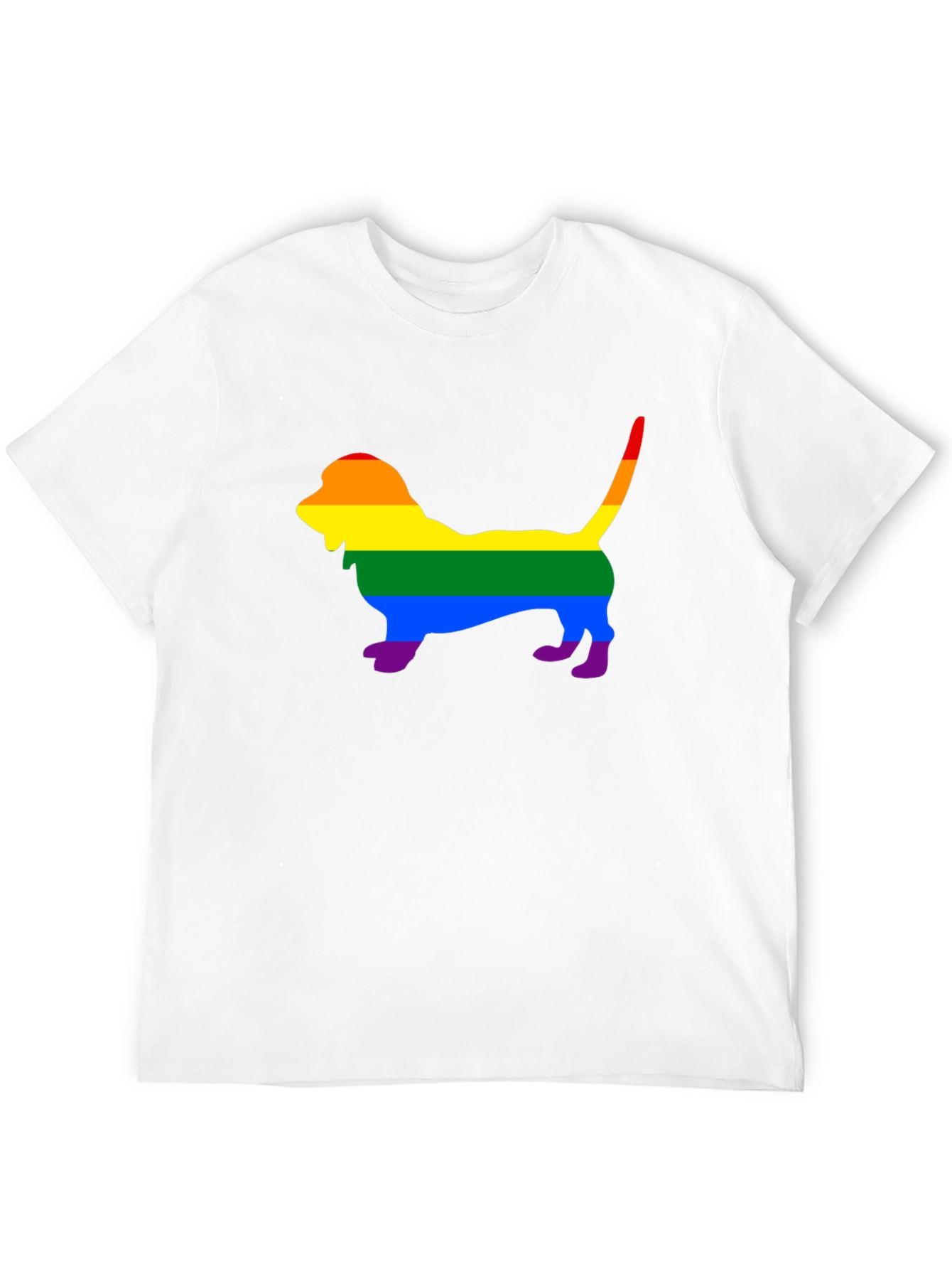 Rainbow Dog Silhouette T-Shirt