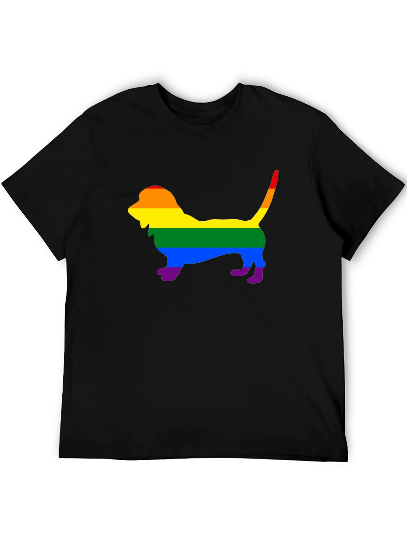 Rainbow Dog Silhouette T-Shirt