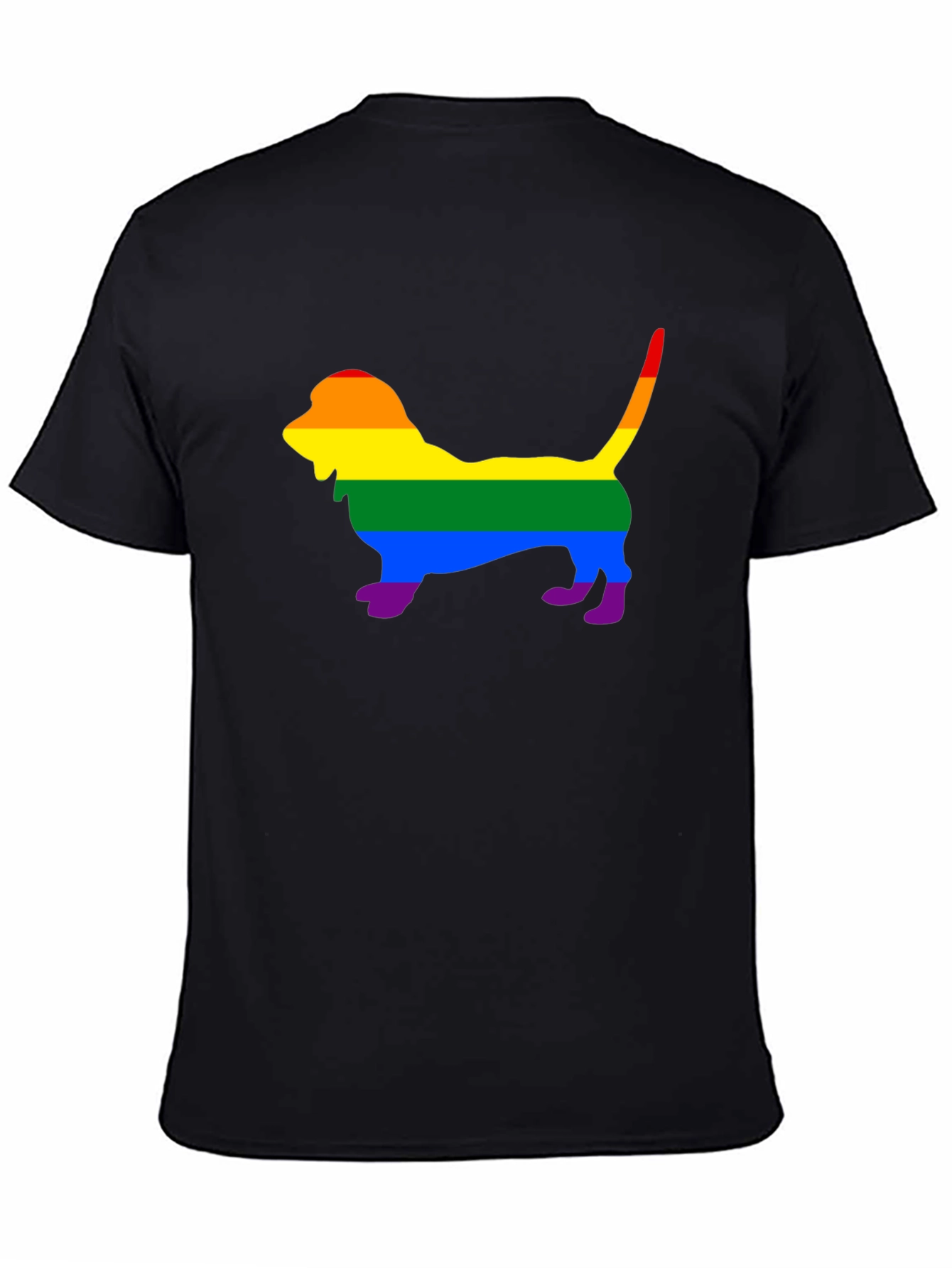 Rainbow Dog Silhouette T-Shirt