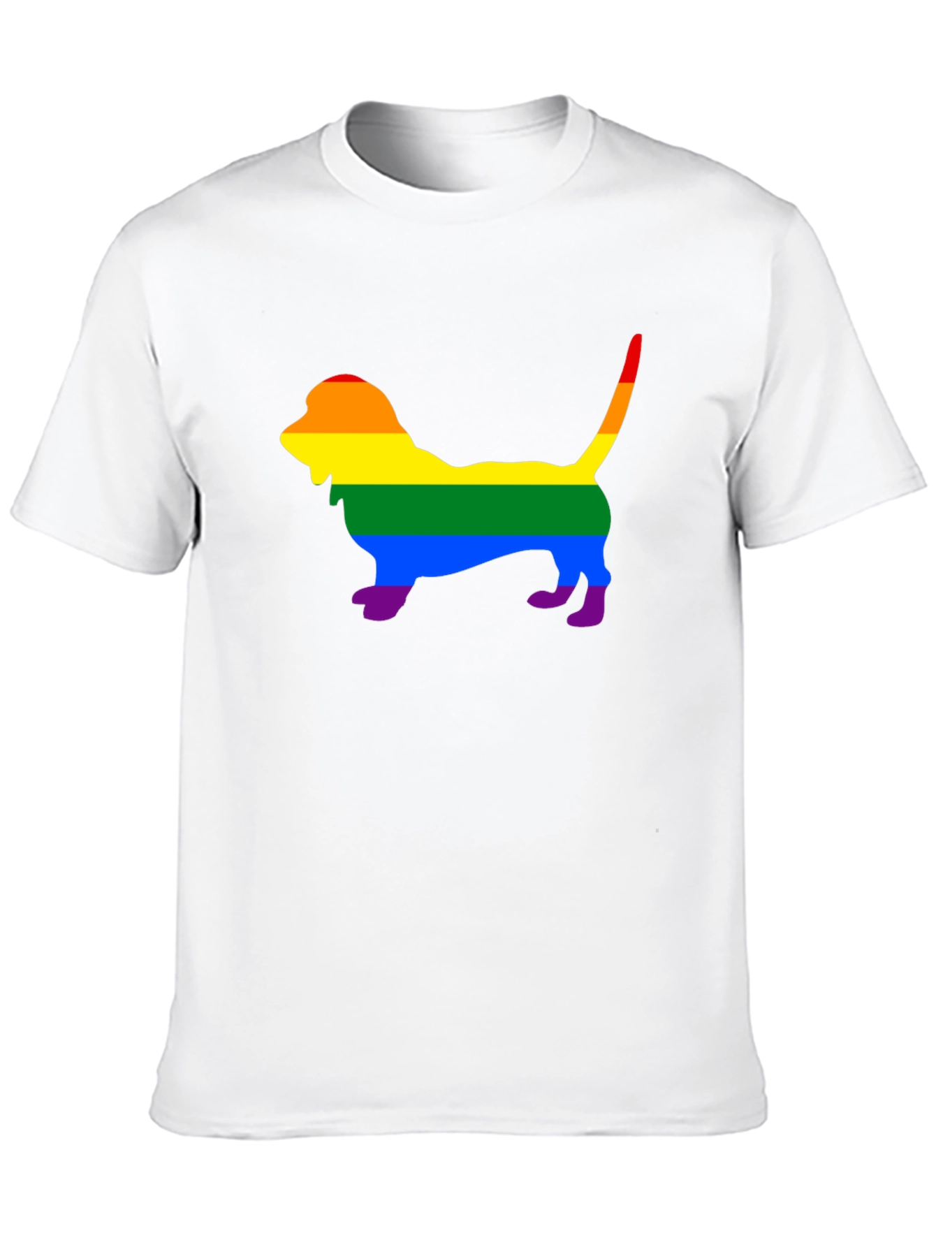 Rainbow Dog Silhouette T-Shirt