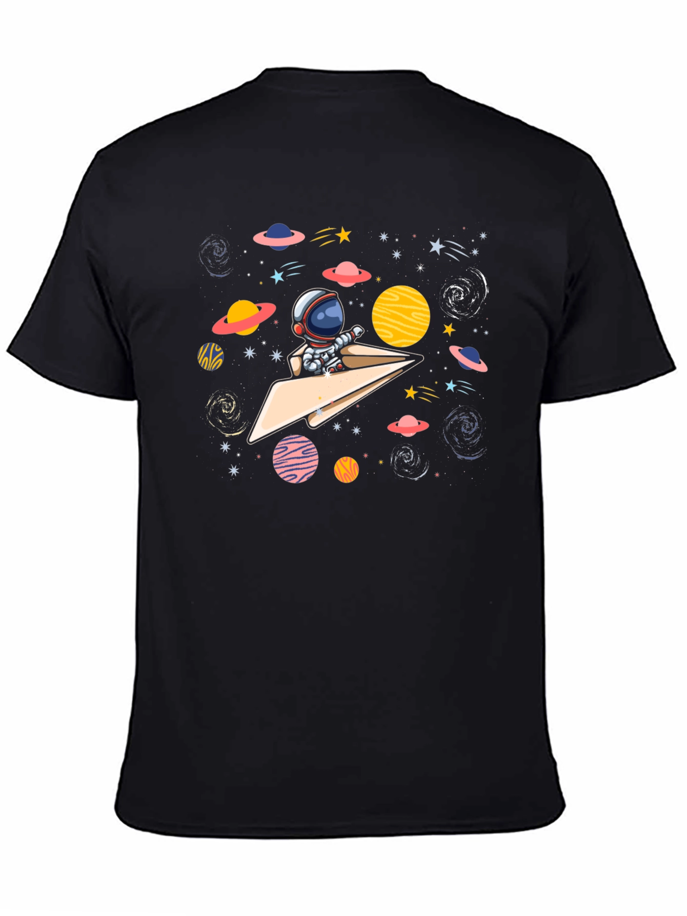 Astronaut Paper Plane T-Shirt - Space Adventure