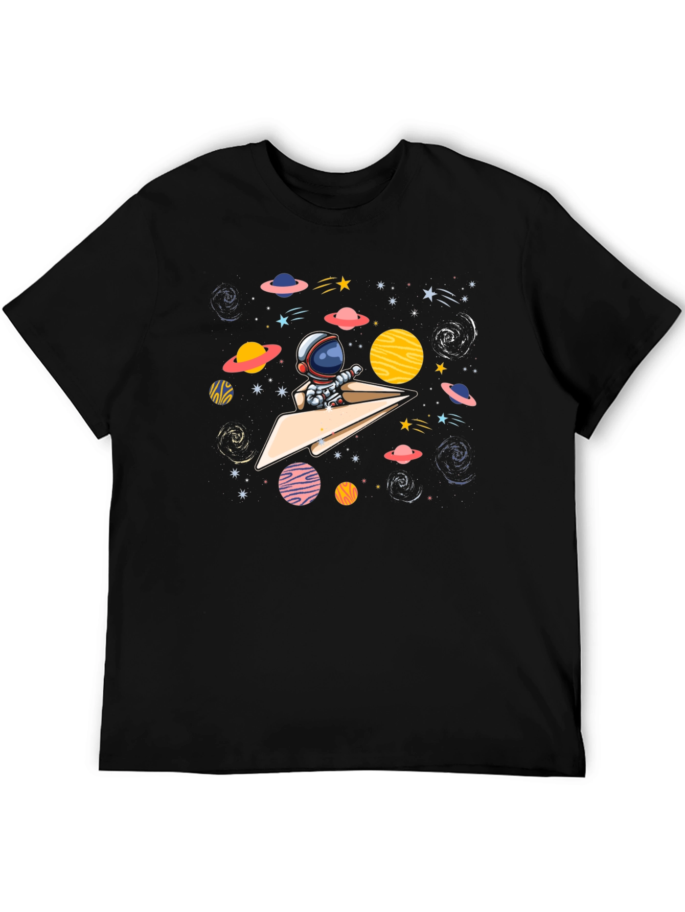 Astronaut Paper Plane T-Shirt - Space Adventure