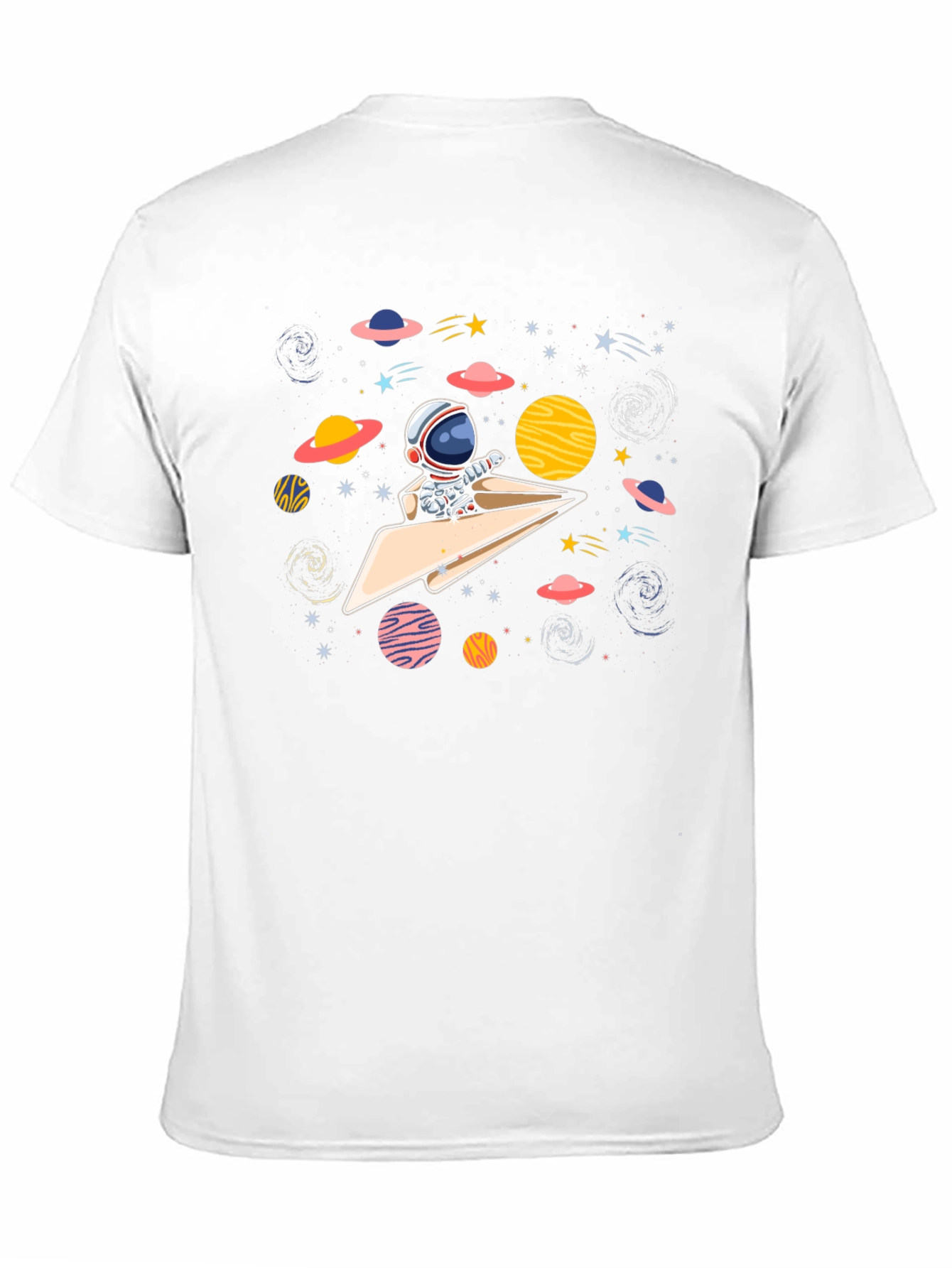 Astronaut Paper Plane T-Shirt - Space Adventure