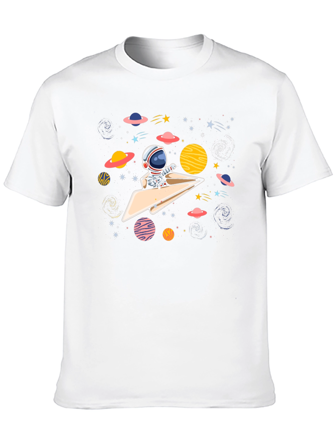 Astronaut Paper Plane T-Shirt - Space Adventure
