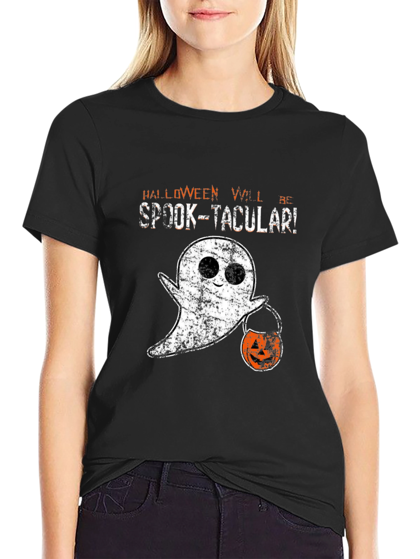 Spook-tacular Halloween Ghost T-Shirt