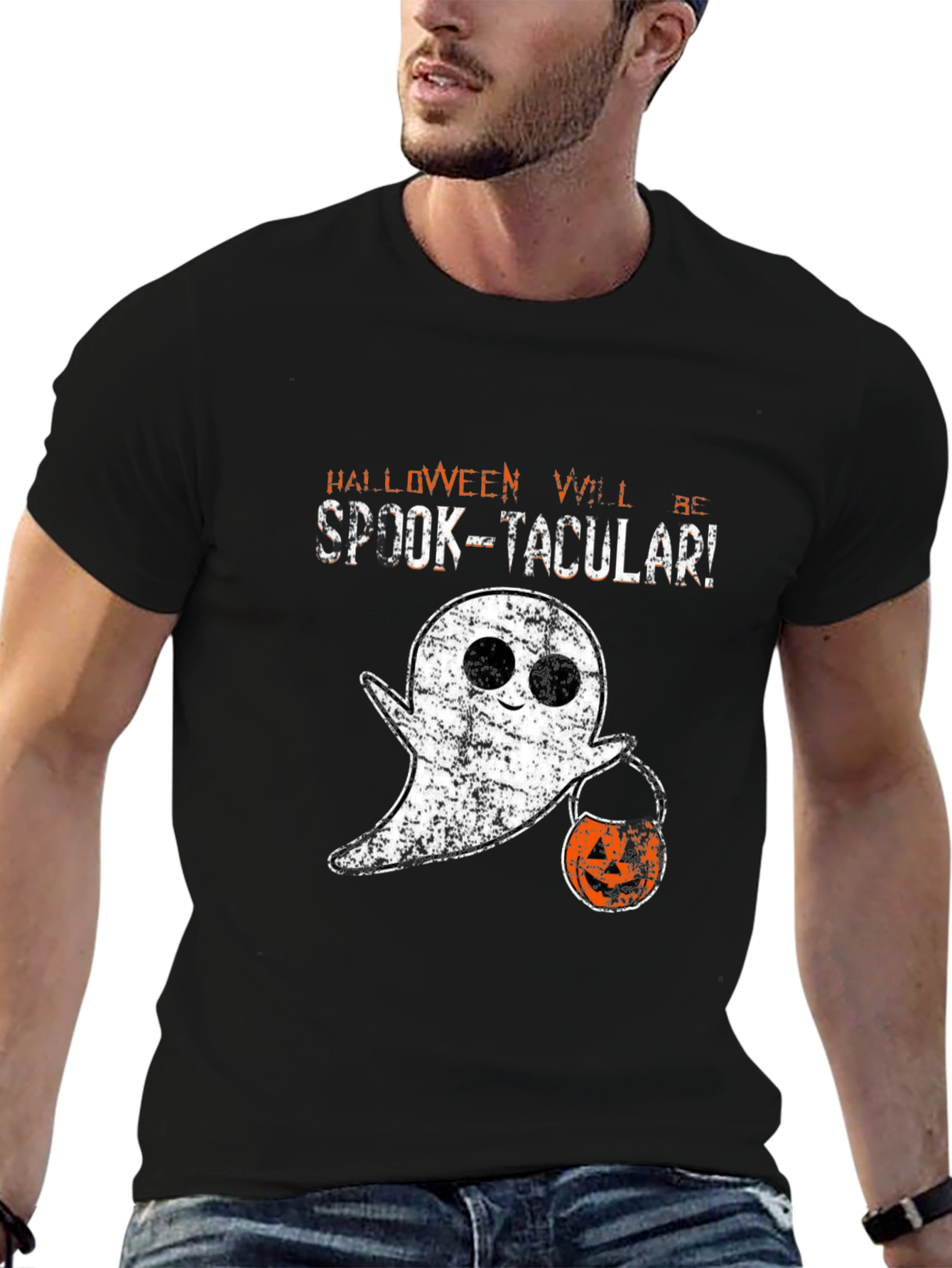 Spook-tacular Halloween Ghost T-Shirt