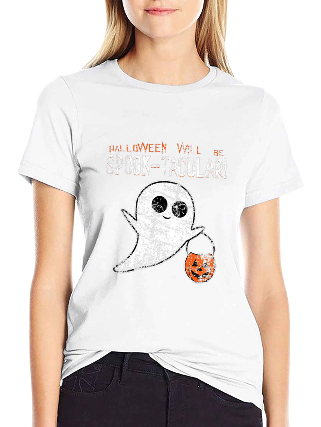 Spook-tacular Halloween Ghost T-Shirt