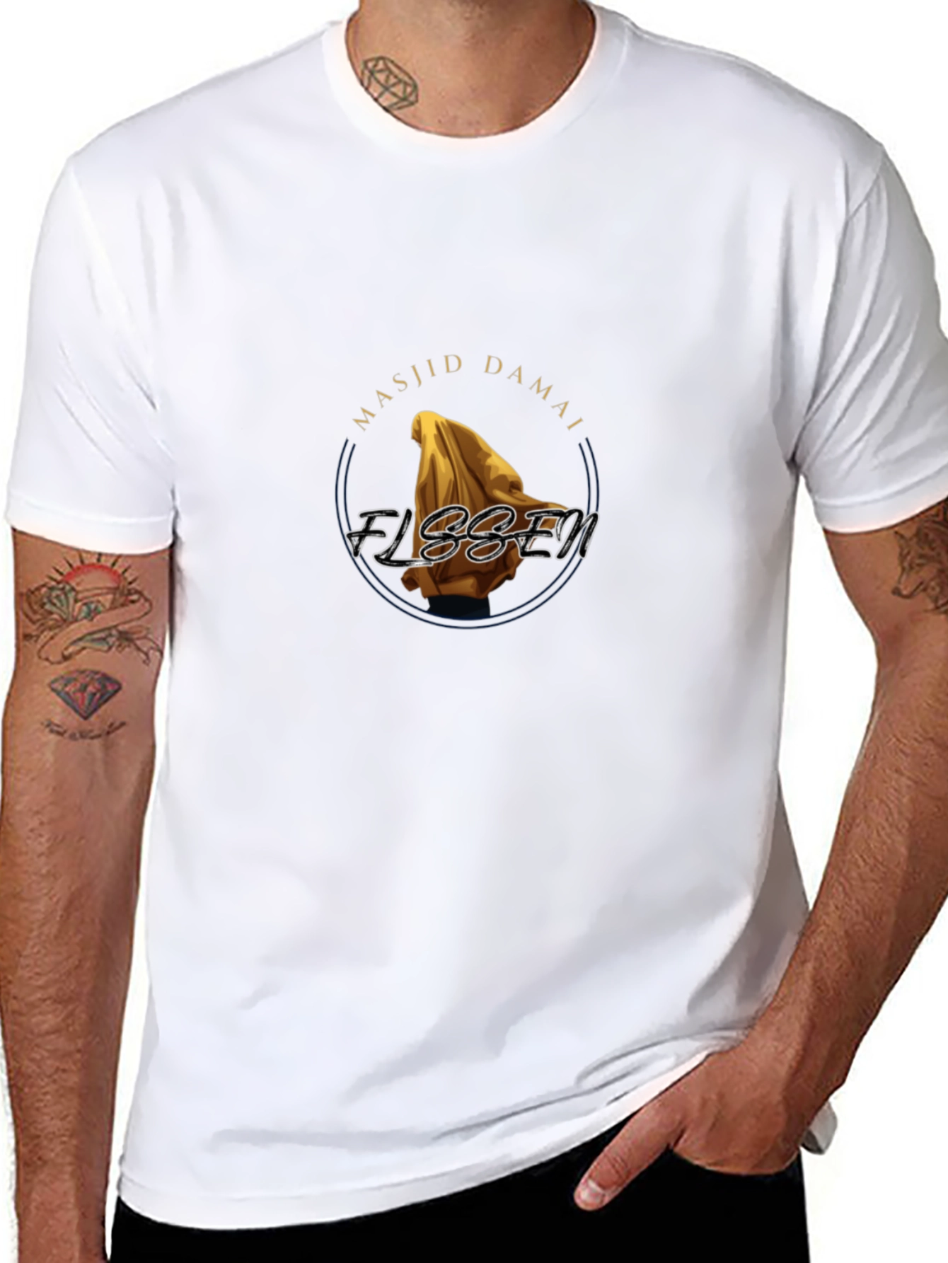 Masjid Damai Flssen Graphic T-Shirt