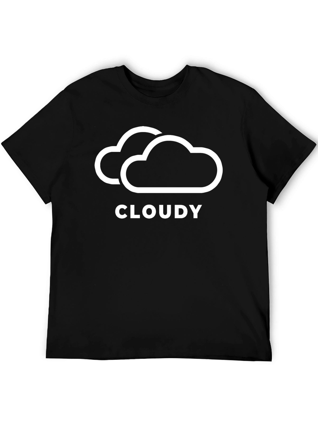 Cloudy Graphic Tee - Black