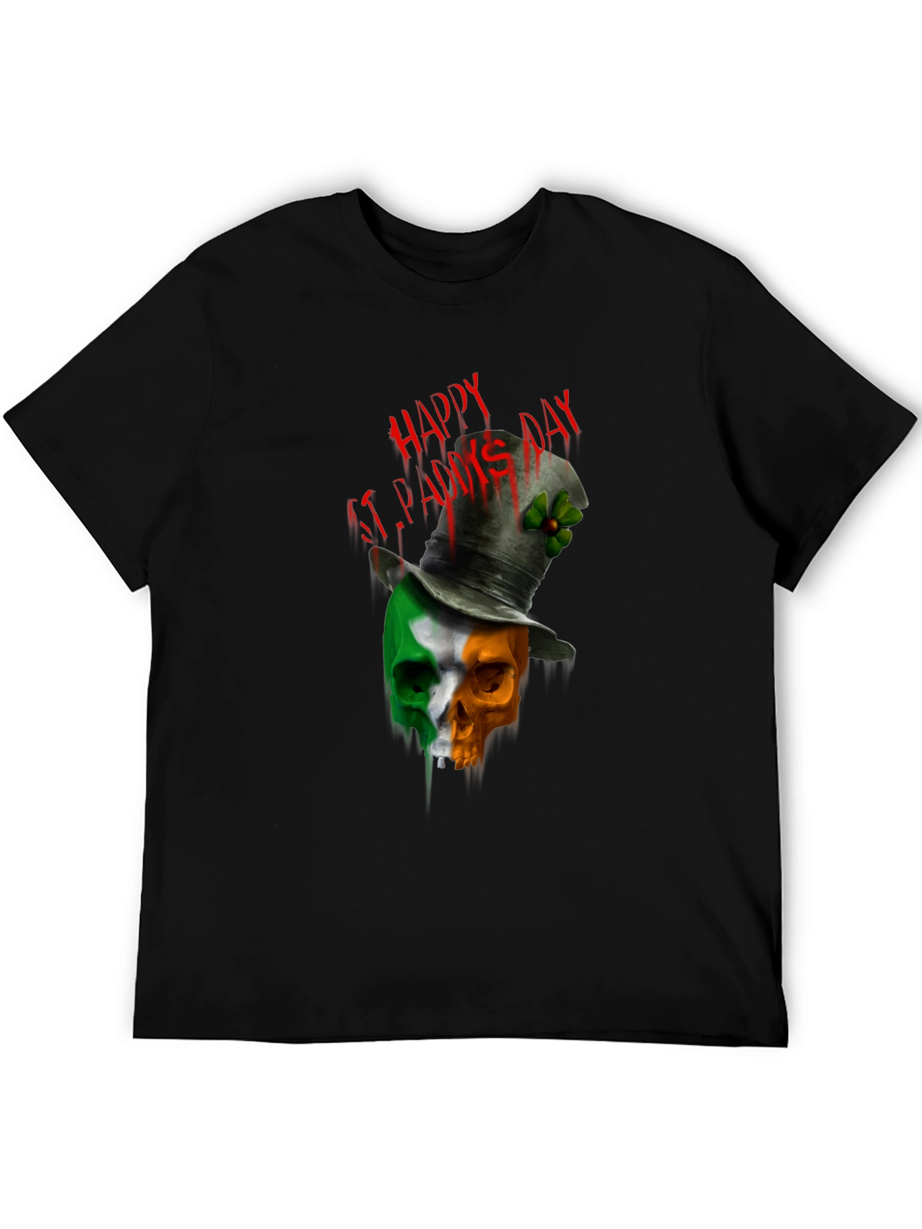 St. Patricks Day Skull T-Shirt