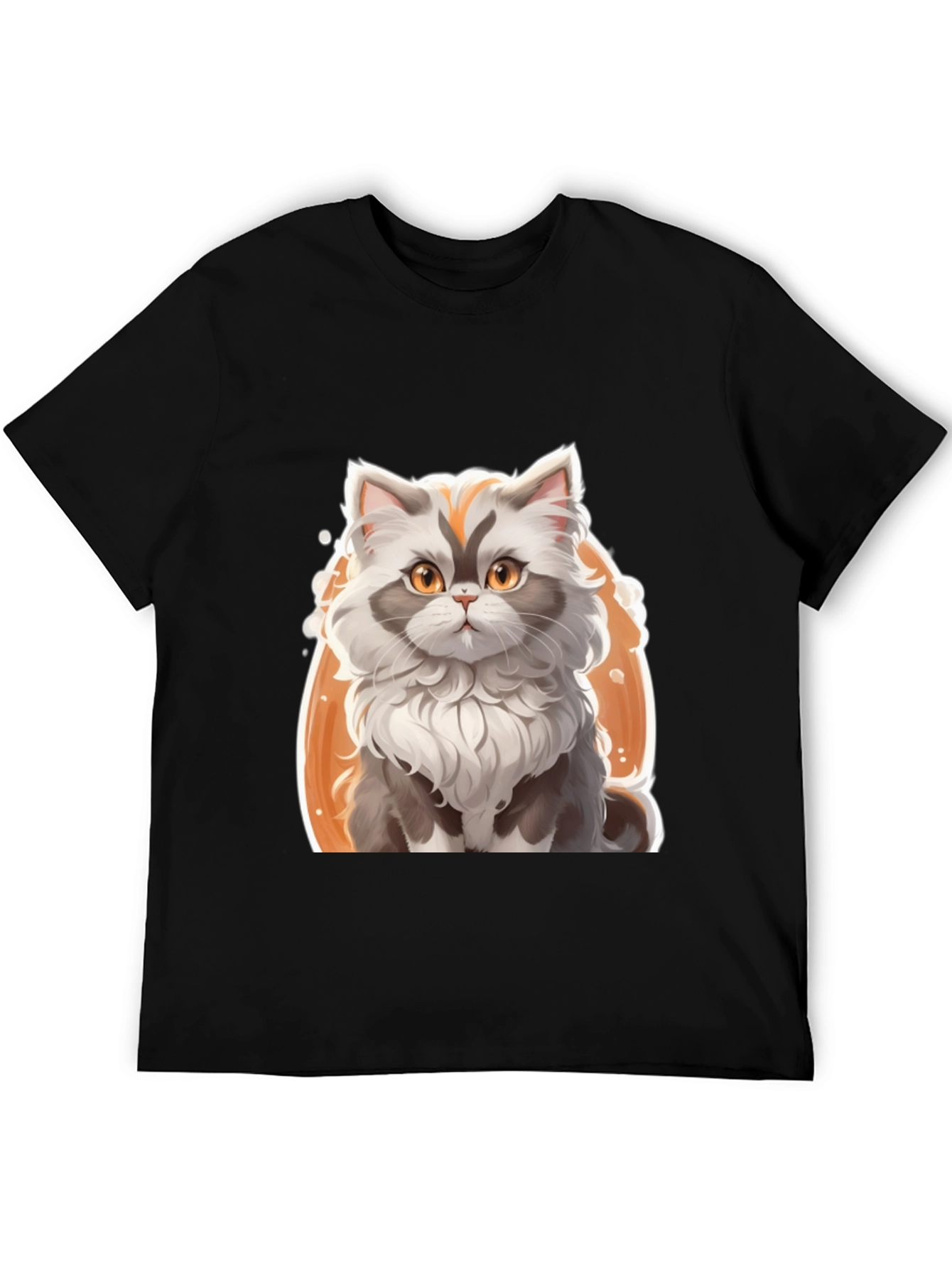 Cat Graphic Tee - Soft Cotton Blend