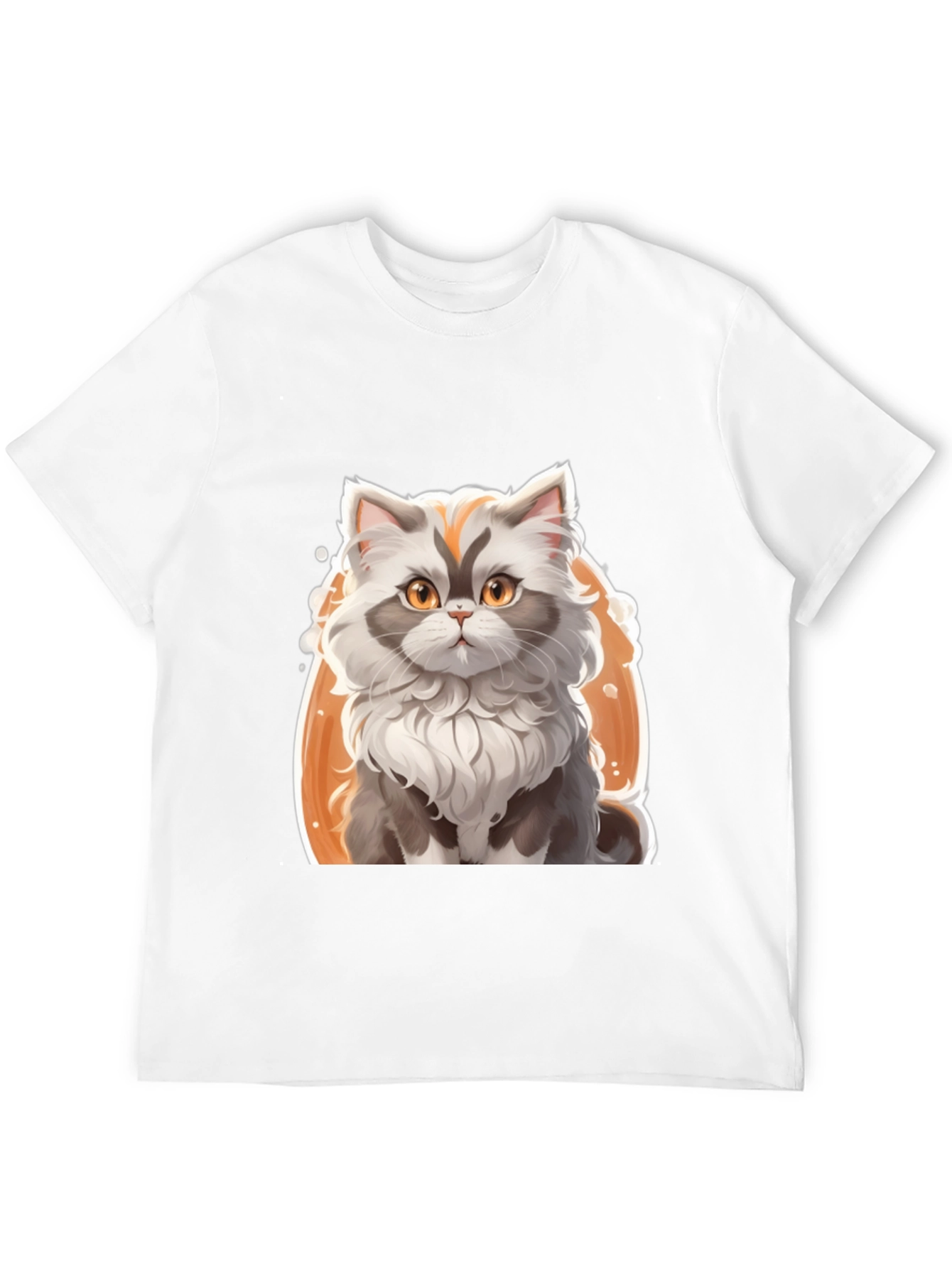 Cat Graphic Tee - Soft Cotton Blend