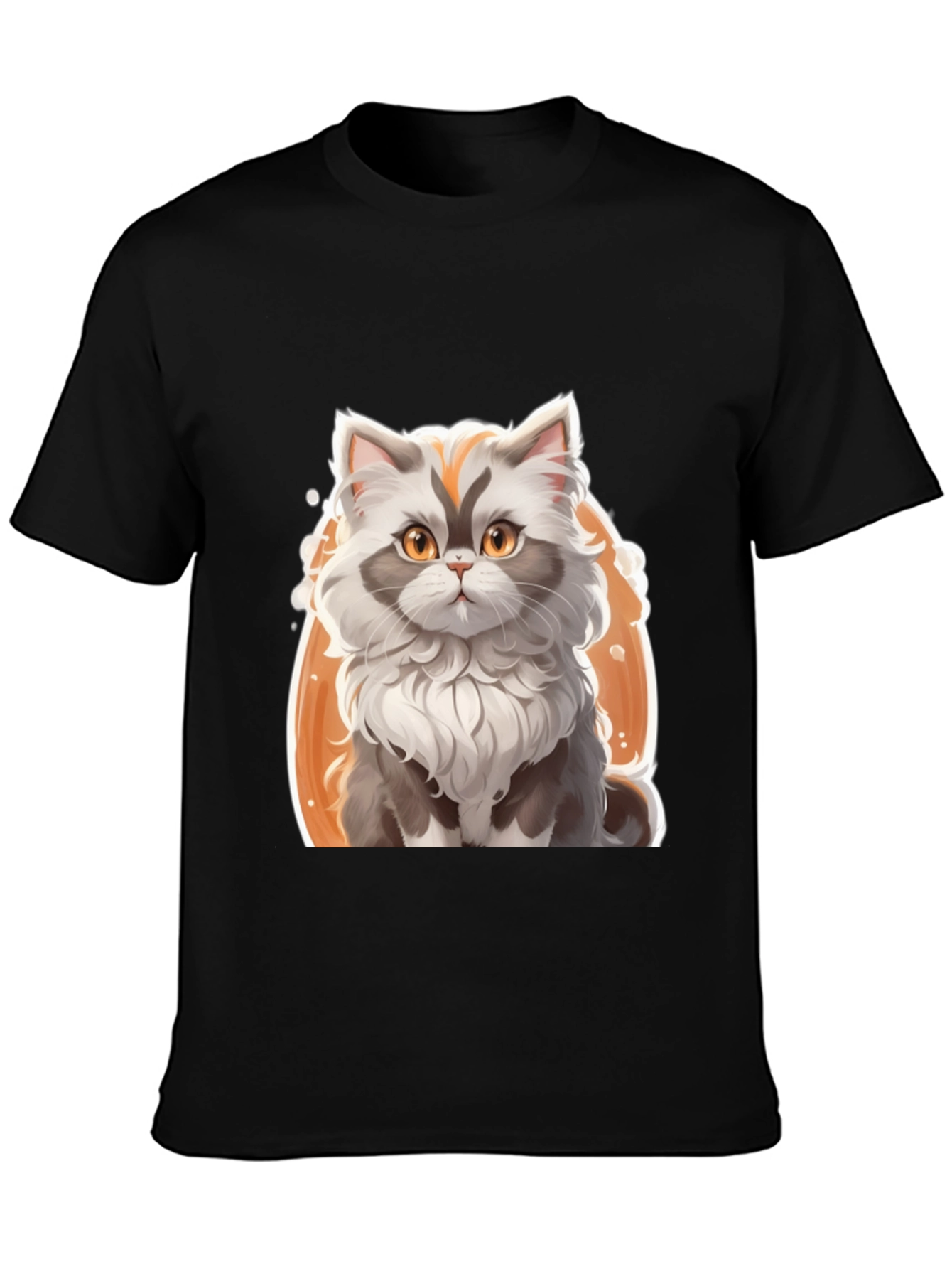 Cat Graphic Tee - Soft Cotton Blend