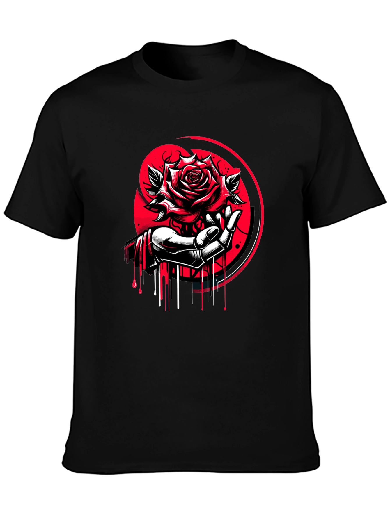 Rose & Hand Graphic Tee