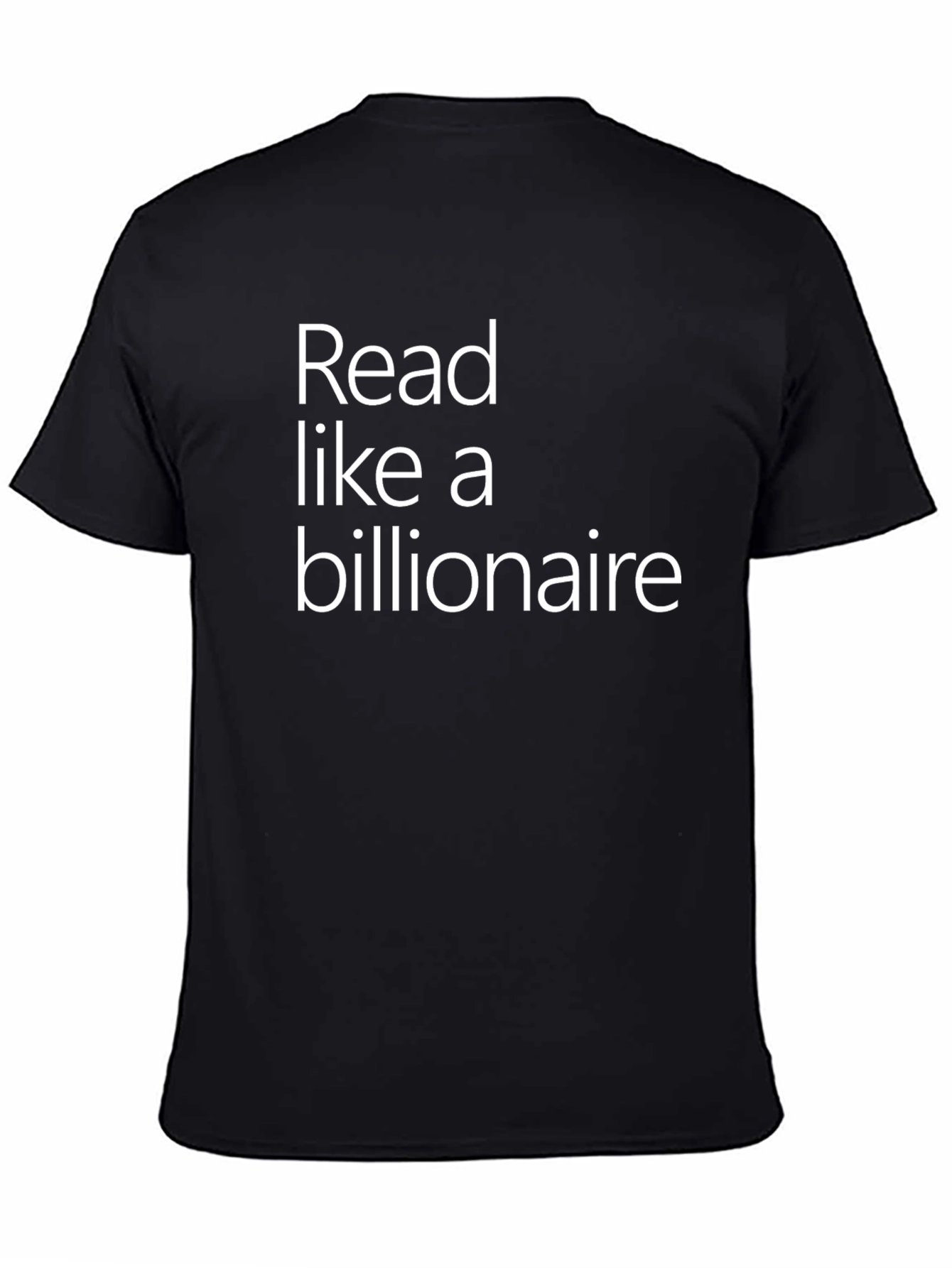 Read Like a Billionaire Black T-Shirt