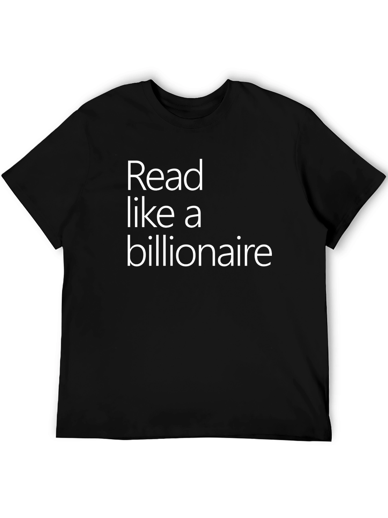 Read Like a Billionaire Black T-Shirt