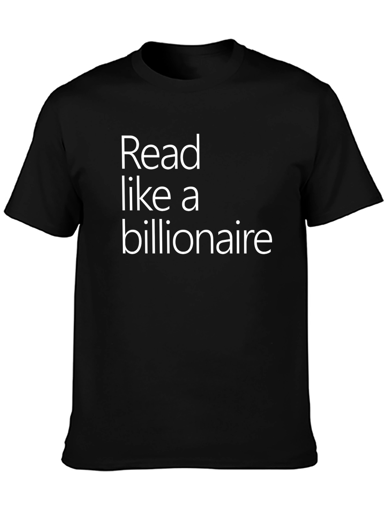 Read Like a Billionaire Black T-Shirt