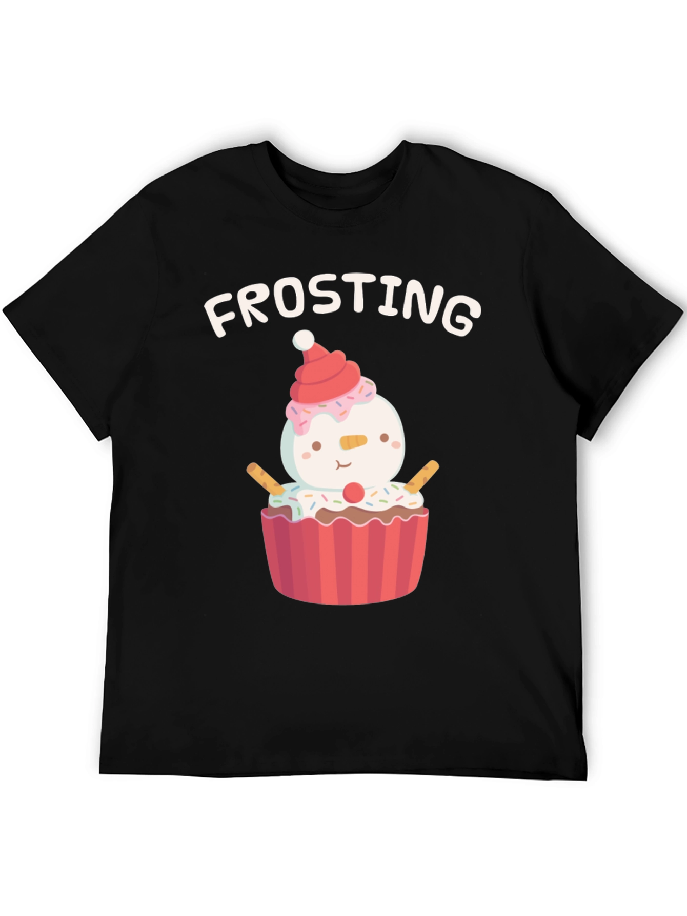 Frosting Cupcake Snowman T-Shirt