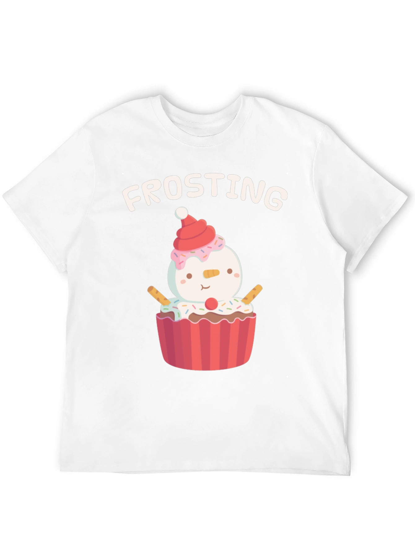 Frosting Cupcake Snowman T-Shirt