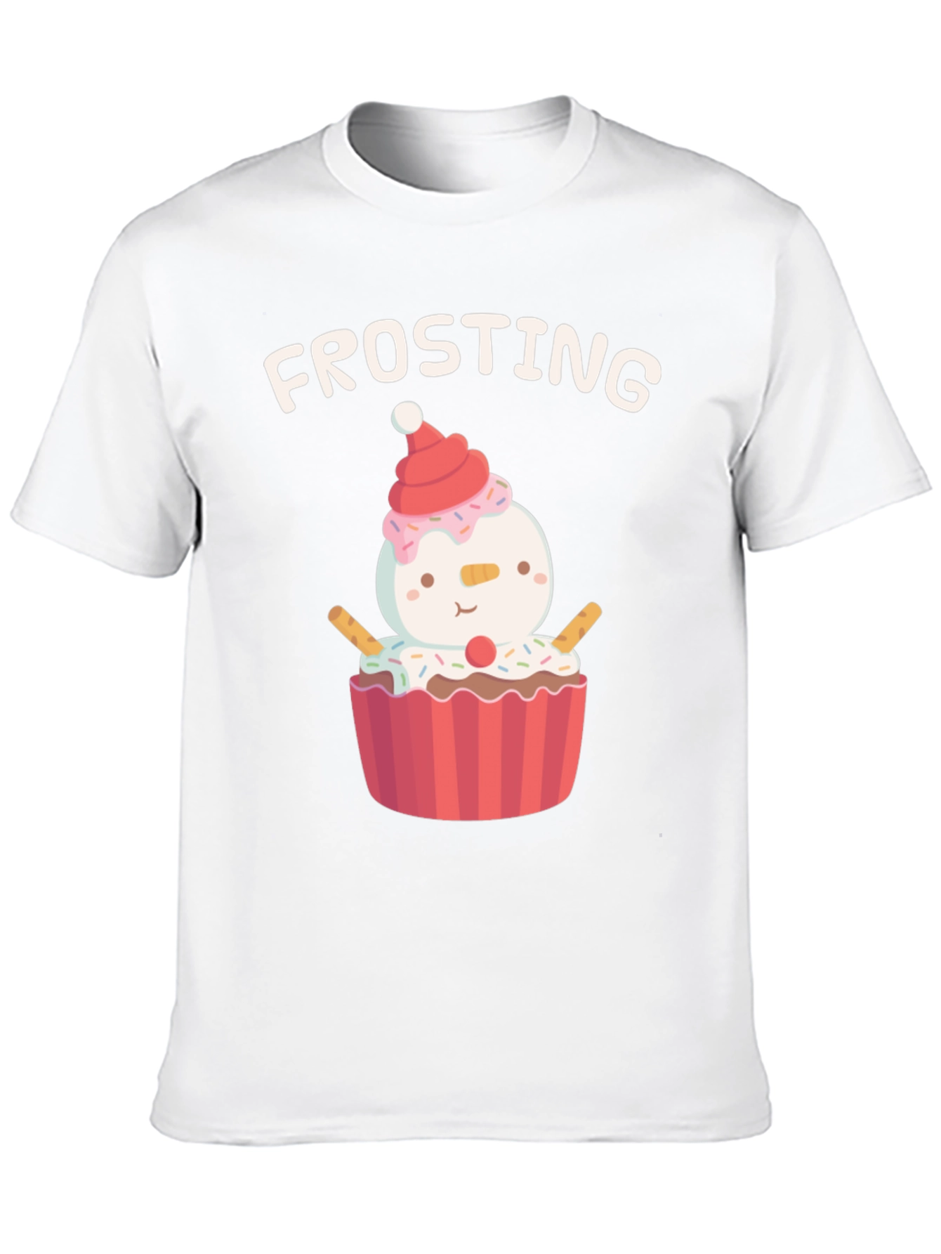 Frosting Cupcake Snowman T-Shirt