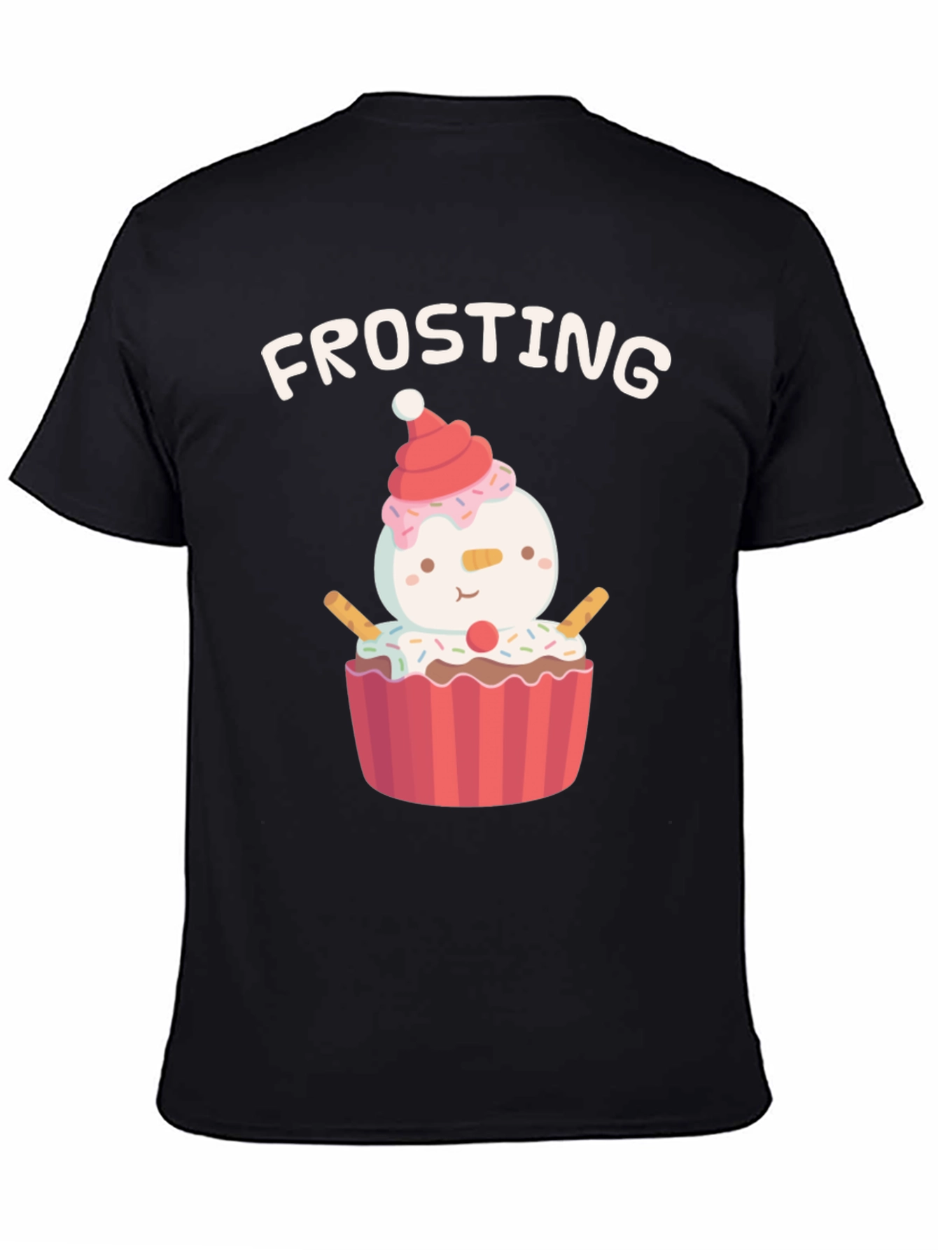 Frosting Cupcake Snowman T-Shirt