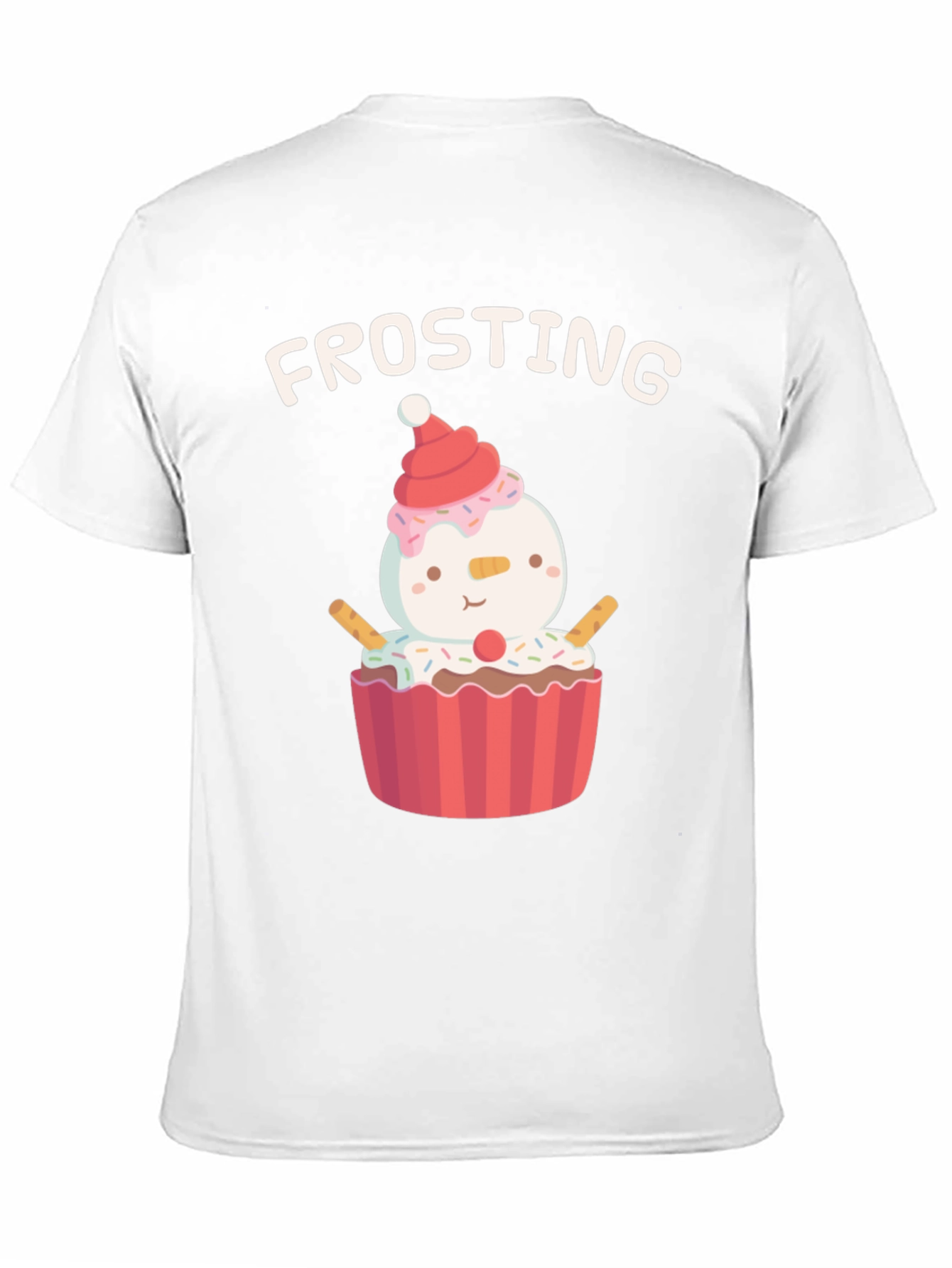 Frosting Cupcake Snowman T-Shirt