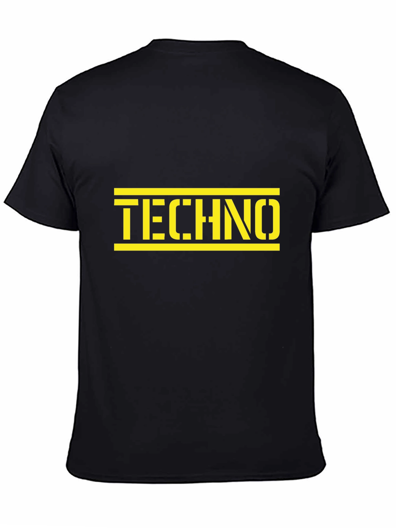 Techno Graphic Tee - Black Cotton