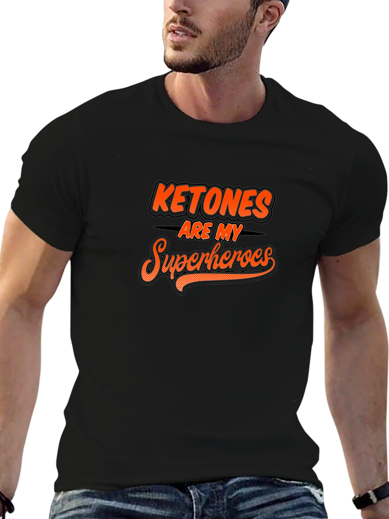 Ketones Are My Superheroes Black T-Shirt