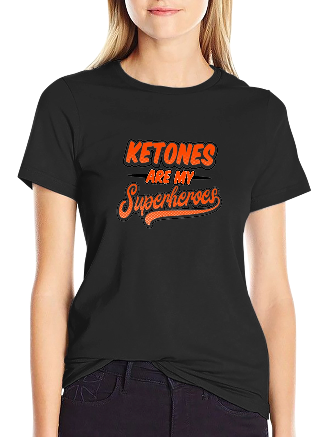 Ketones Are My Superheroes Black T-Shirt