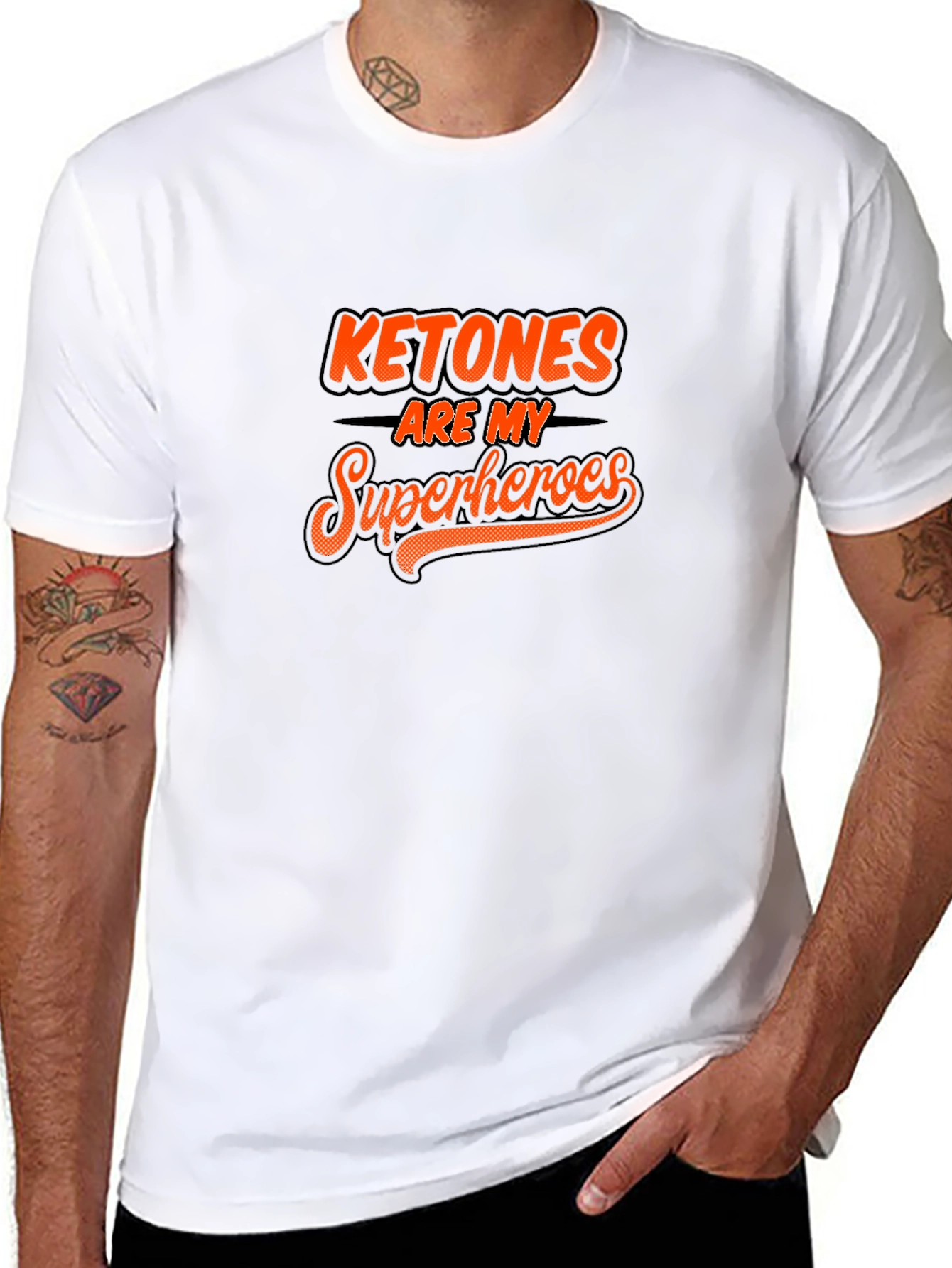 Ketones Are My Superheroes Black T-Shirt