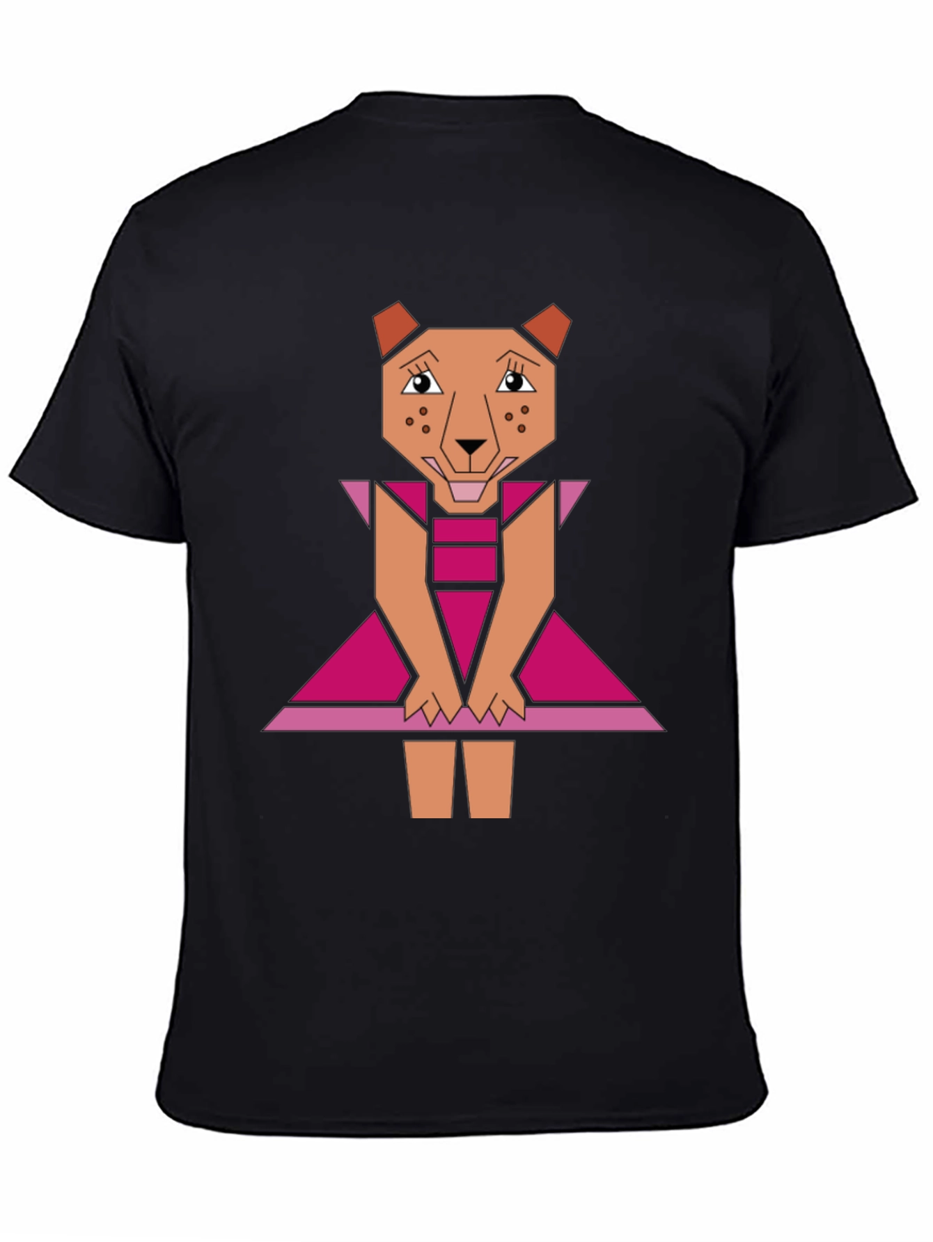 Geometric Cheetah Dress Graphic Tee