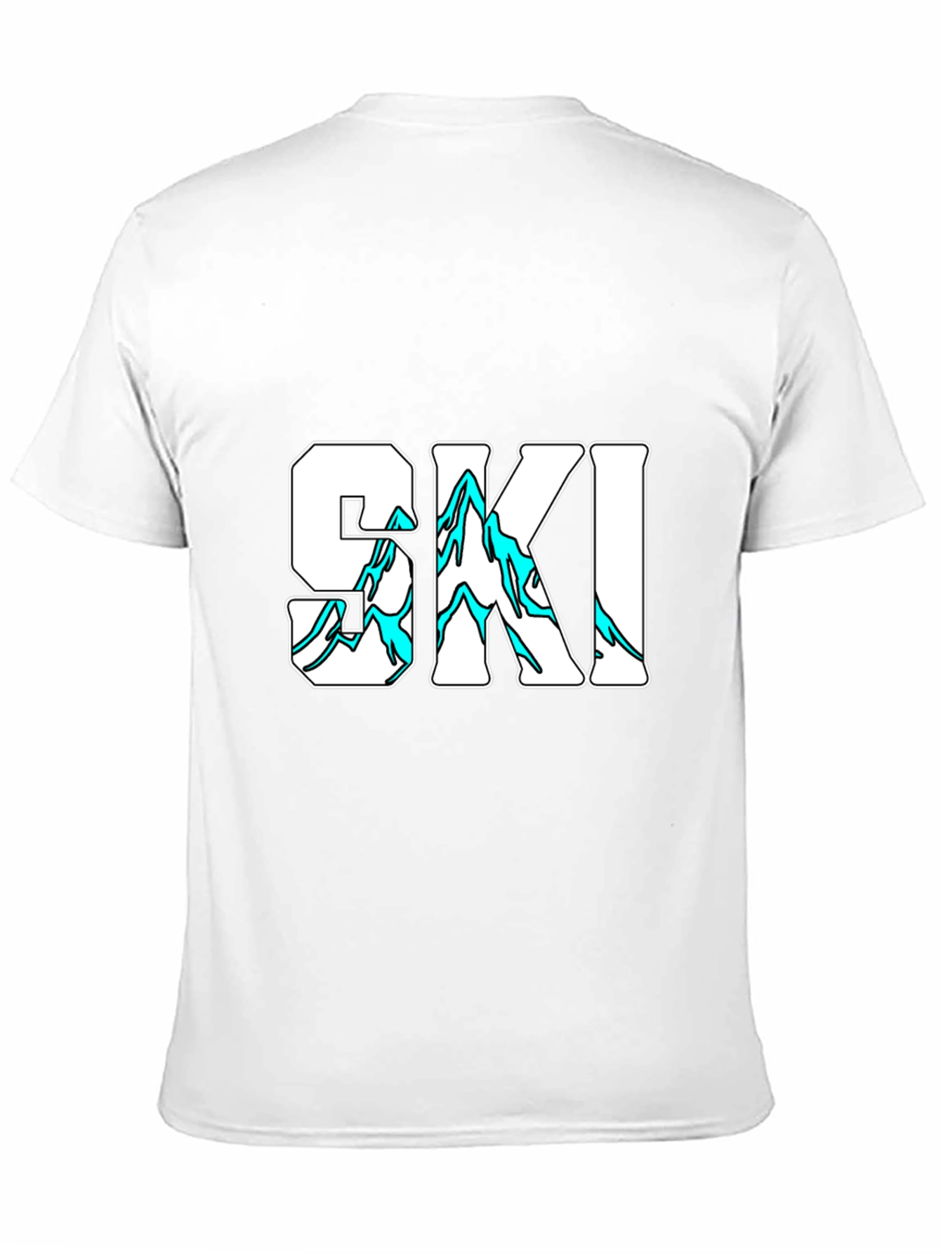 SKI Graphic Print Black T-Shirt