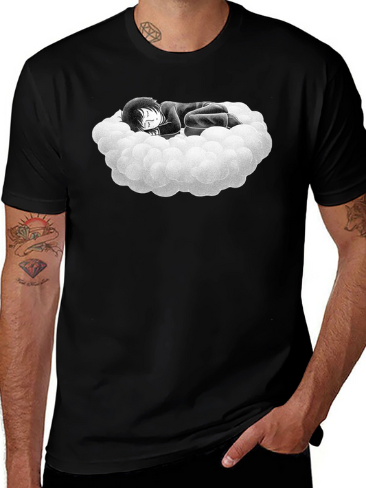 Dreamy Cloud Nap T-Shirt - Black