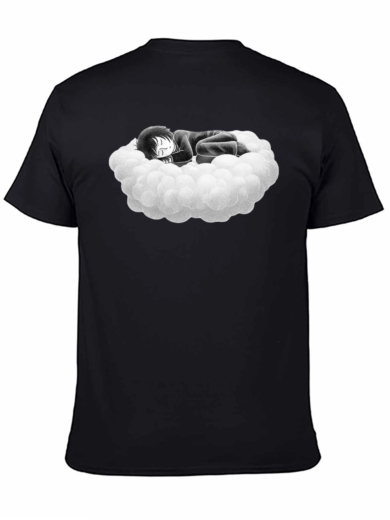 Dreamy Cloud Nap T-Shirt - Black