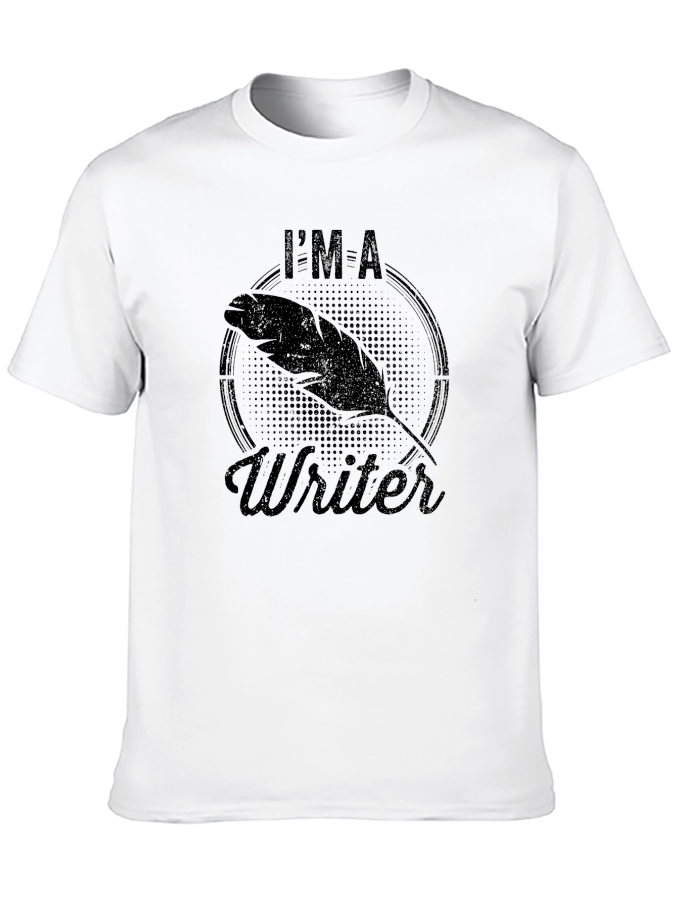 Im a Writer T-Shirt - Black Ink Quill Tee