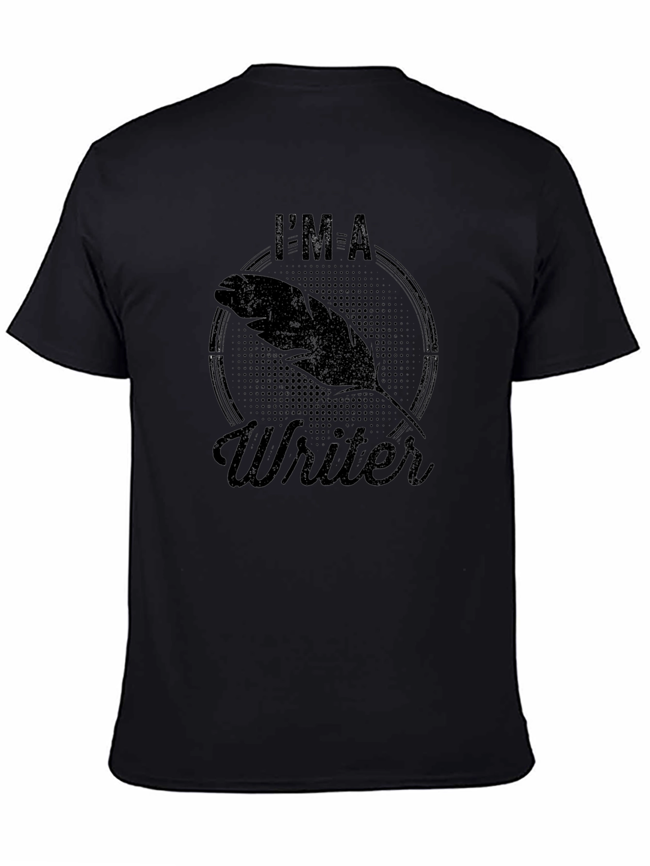 Im a Writer T-Shirt - Black Ink Quill Tee