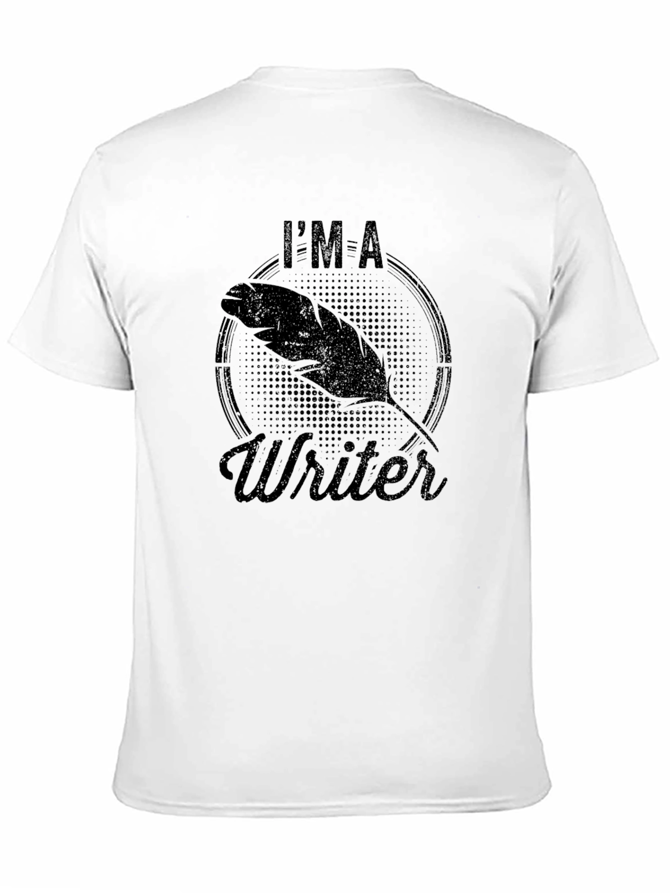 Im a Writer T-Shirt - Black Ink Quill Tee