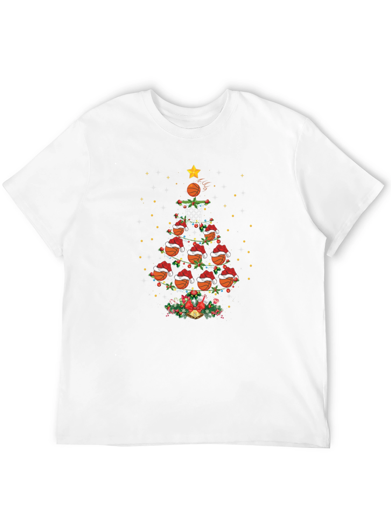 Basketball Christmas Tree T-Shirt