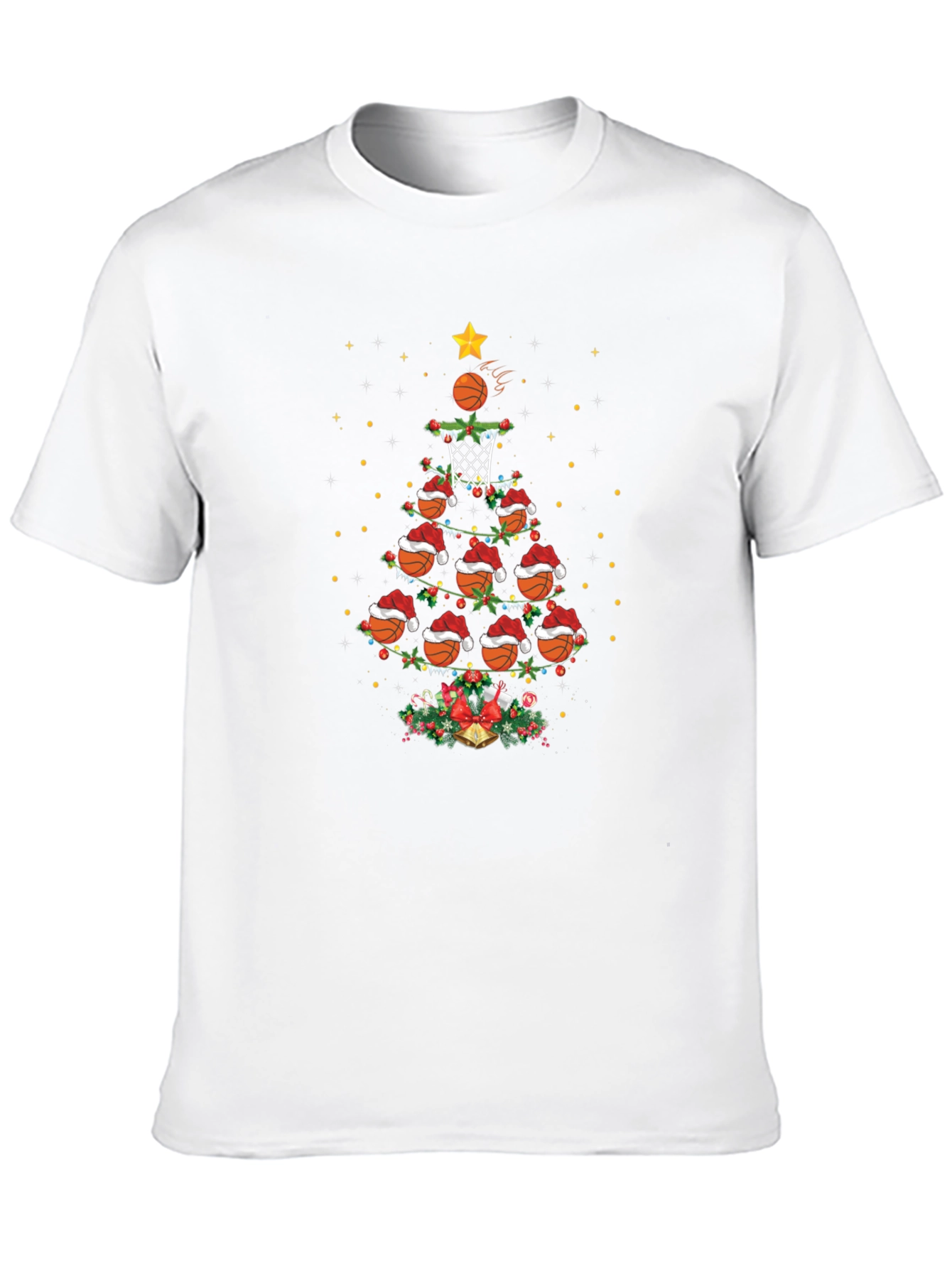 Basketball Christmas Tree T-Shirt