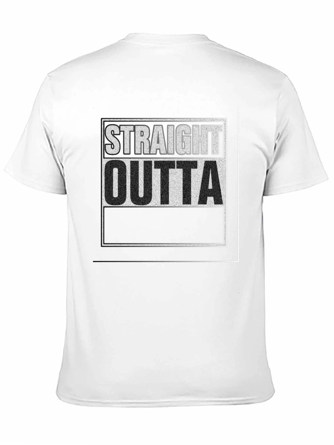 Straight Outta T-Shirt - Black Graphic Tee