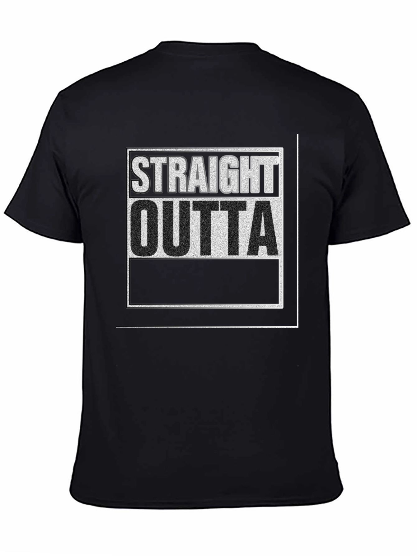 Straight Outta T-Shirt - Black Graphic Tee