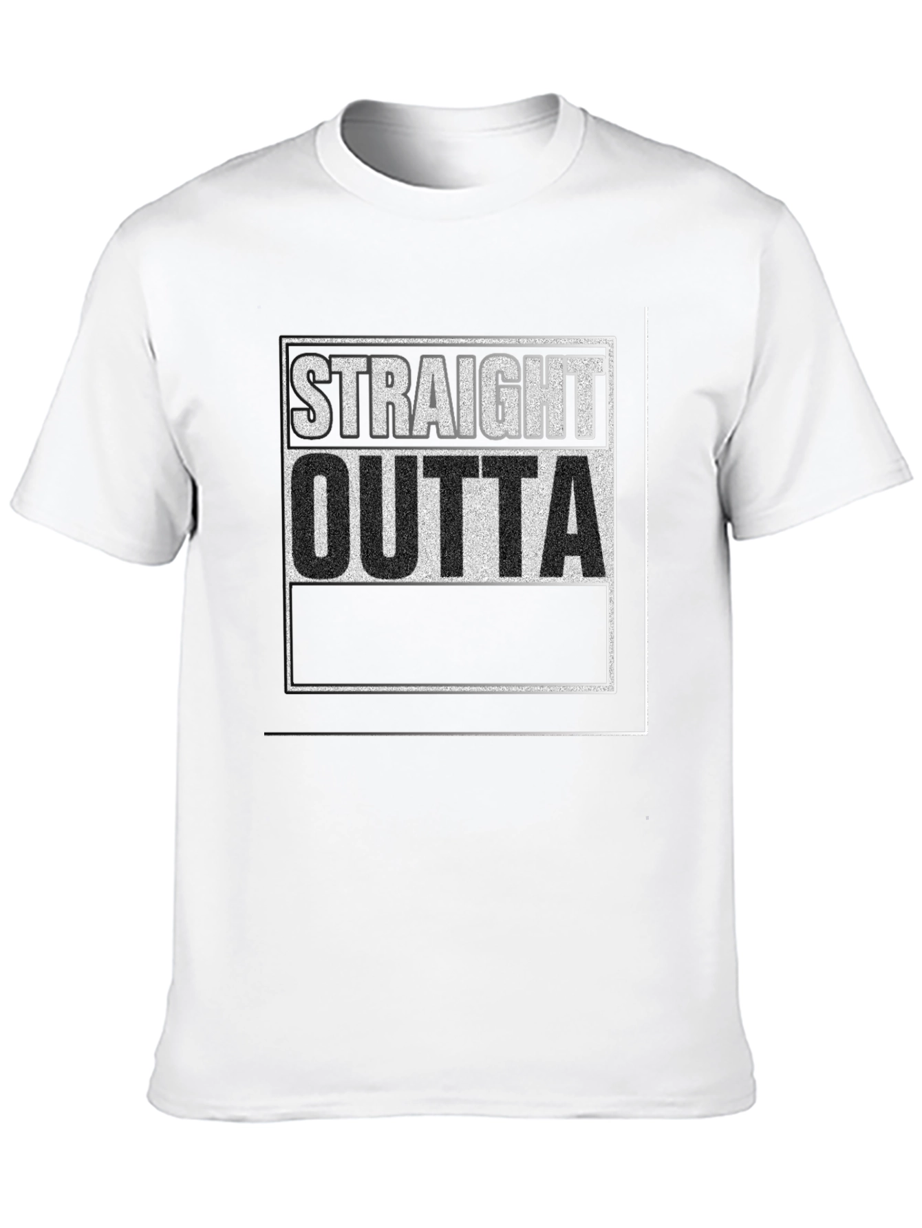 Straight Outta T-Shirt - Black Graphic Tee