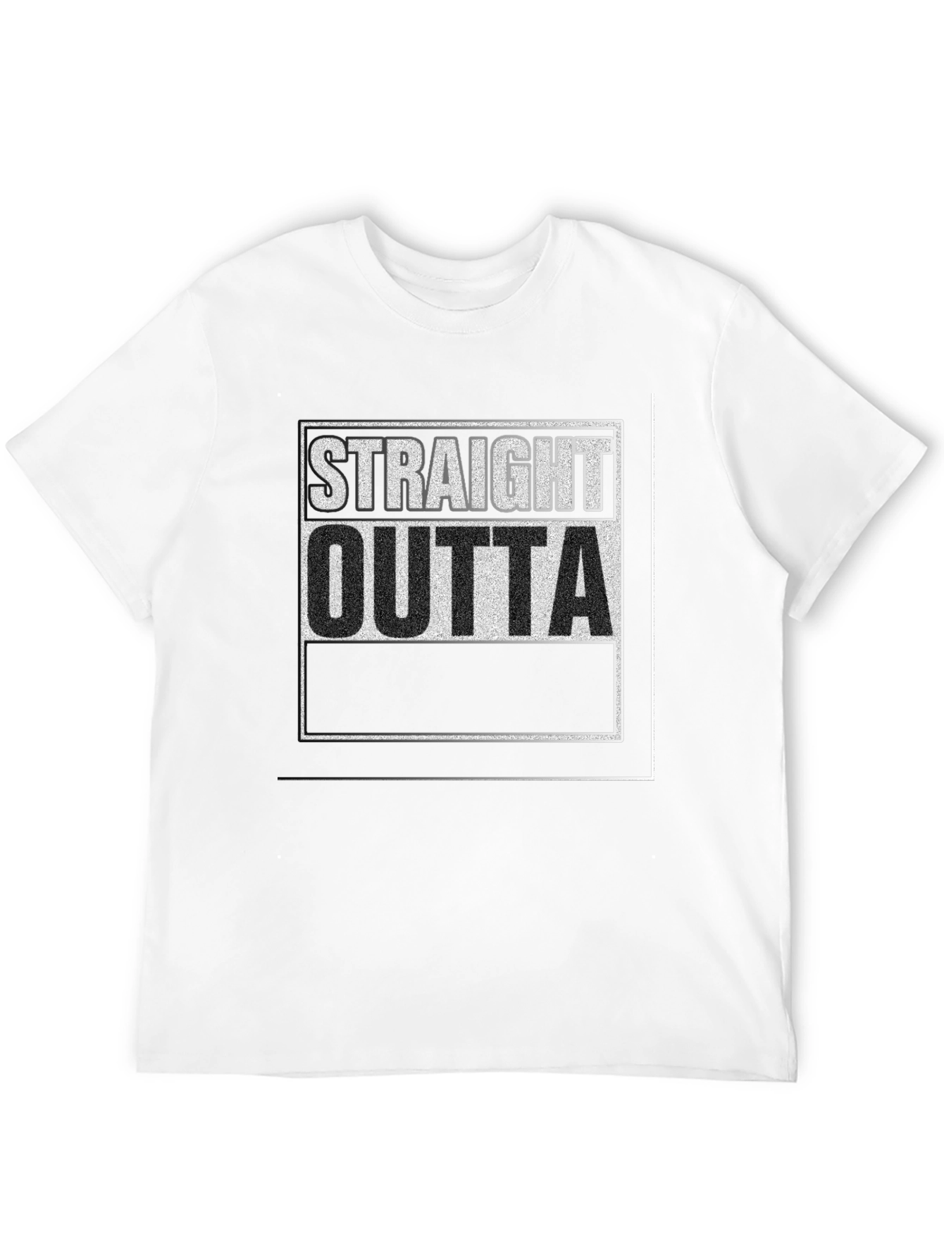 Straight Outta T-Shirt - Black Graphic Tee