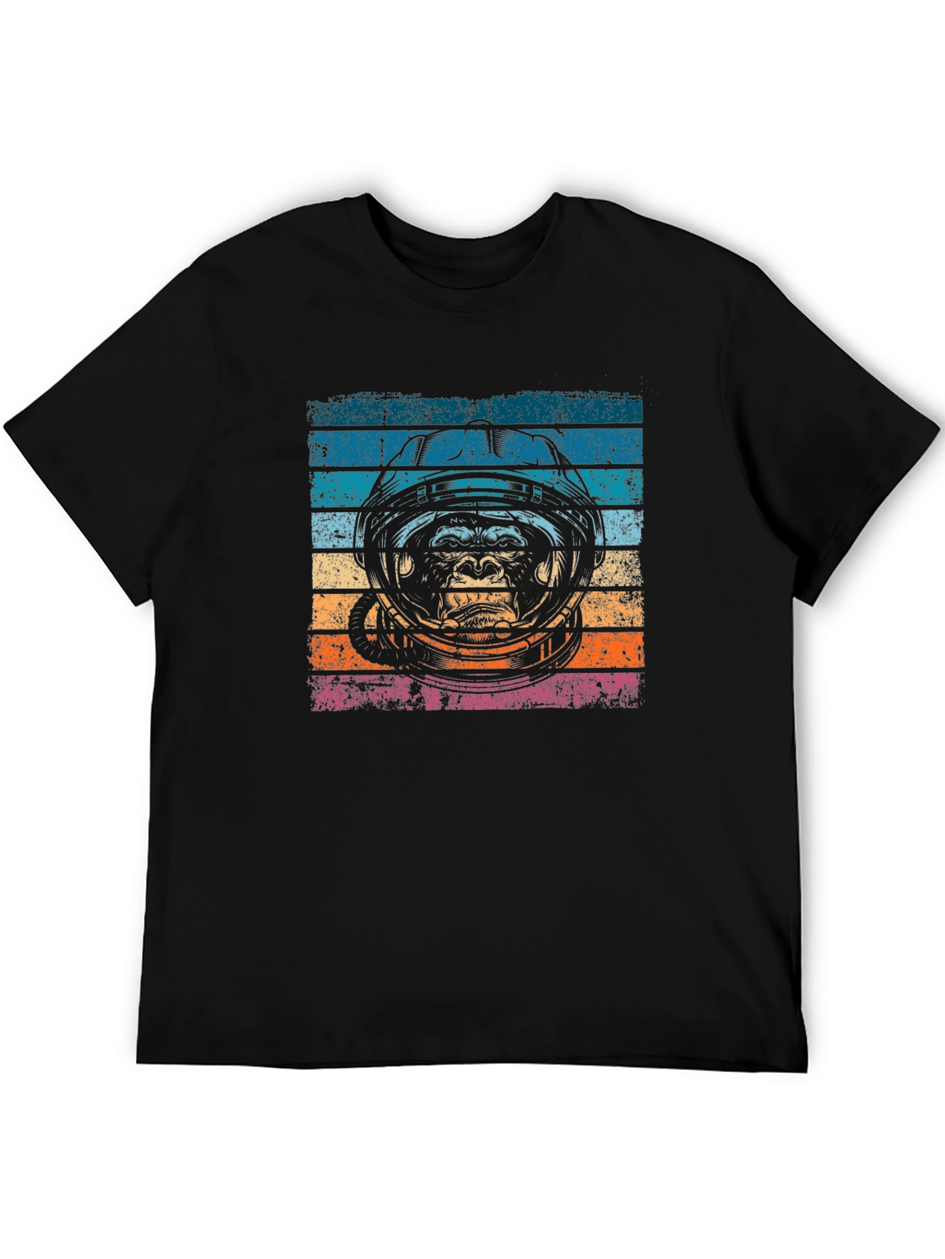 Retro Ape Astronaut Graphic T-Shirt