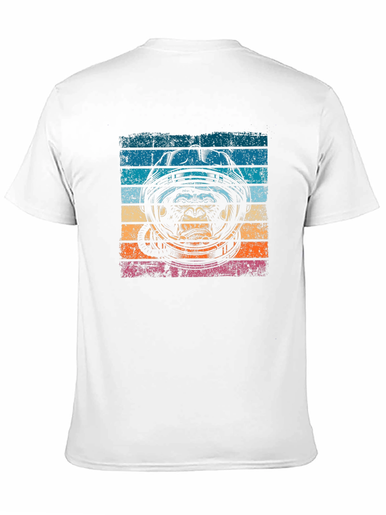 Retro Ape Astronaut Graphic T-Shirt
